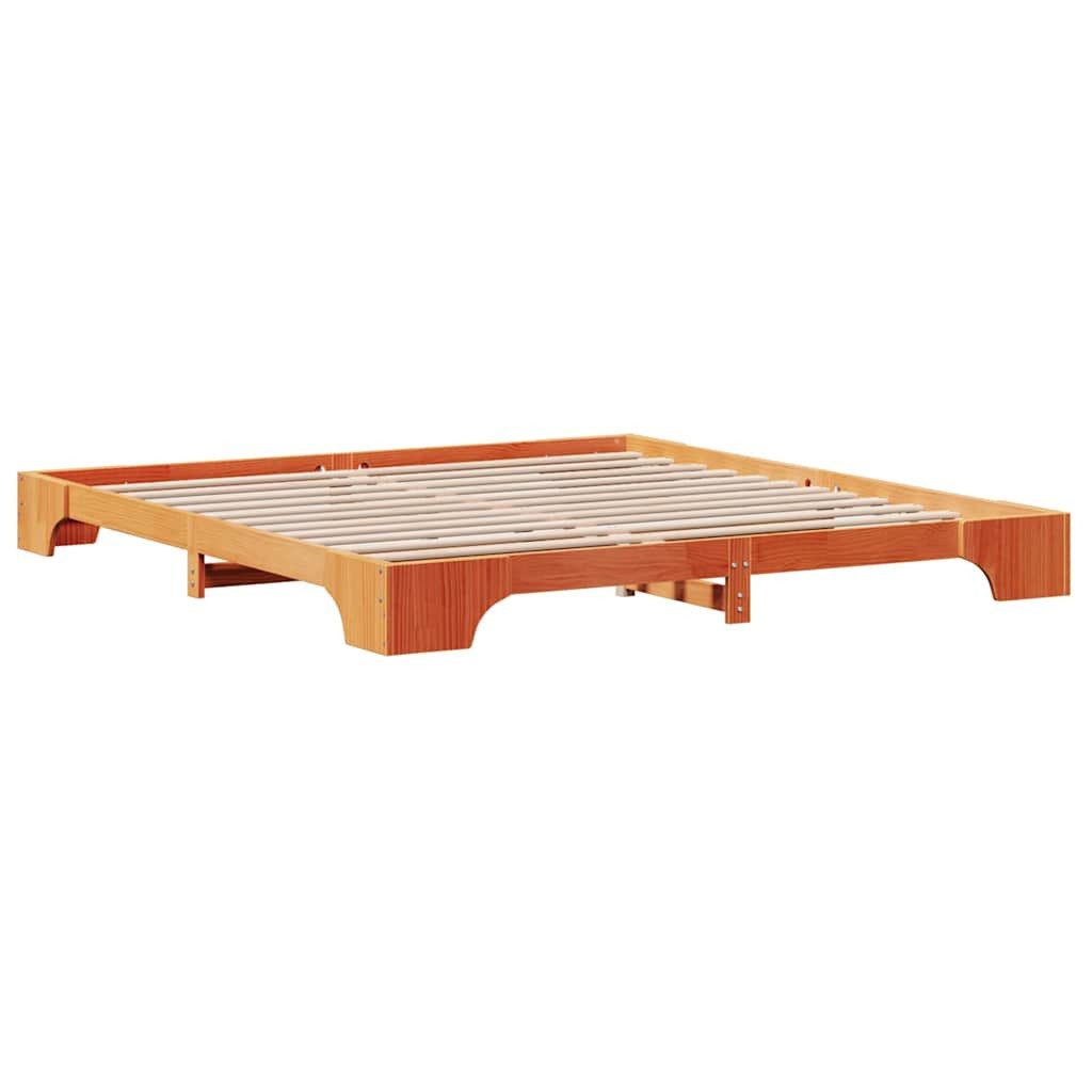 vidaXL Bett Bettgestell Wachsbraun 200 x günstig online kaufen