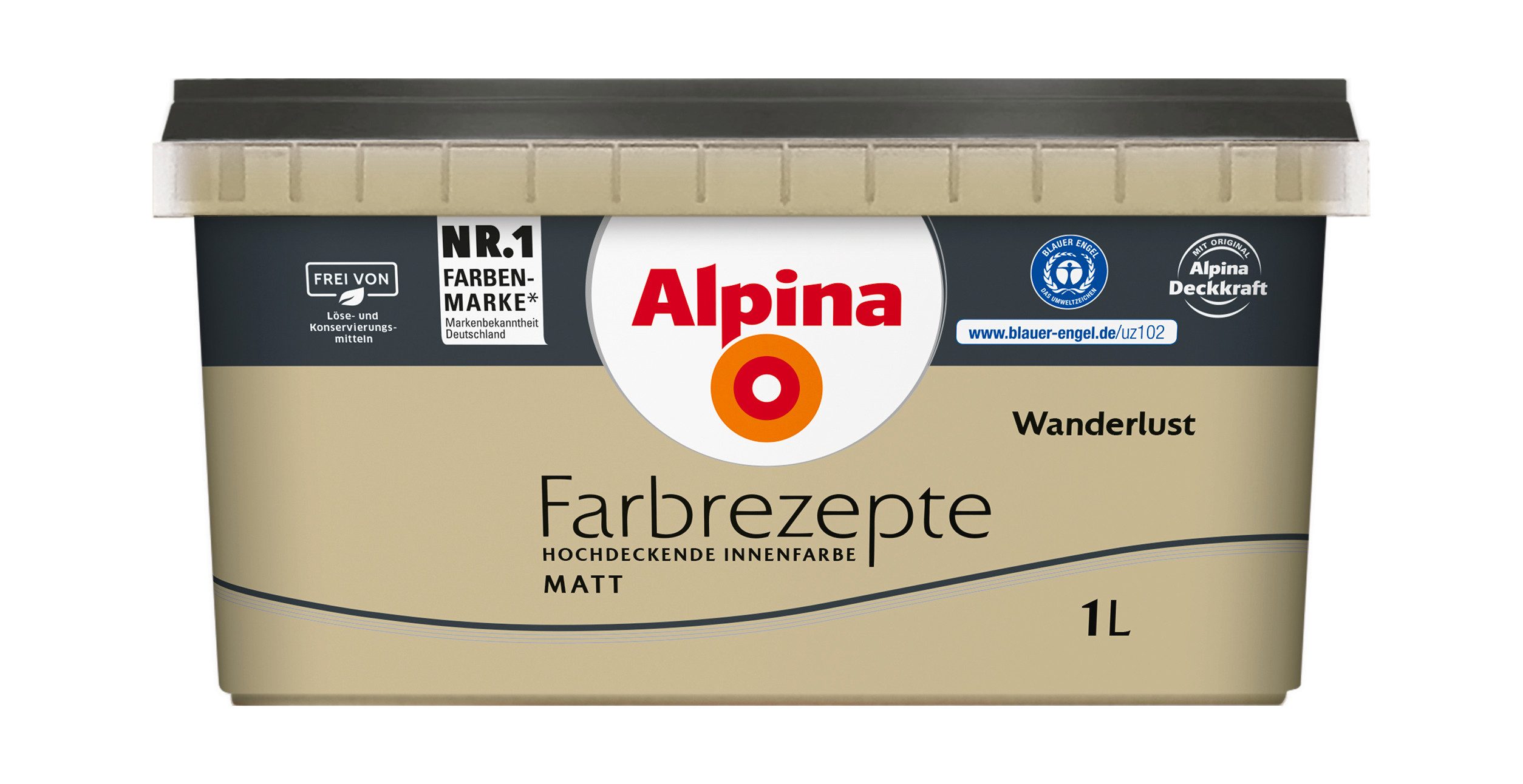 Alpina Wandfarbe Alpina Farbrezepte: einfach erholt - Grün- & Grautöne