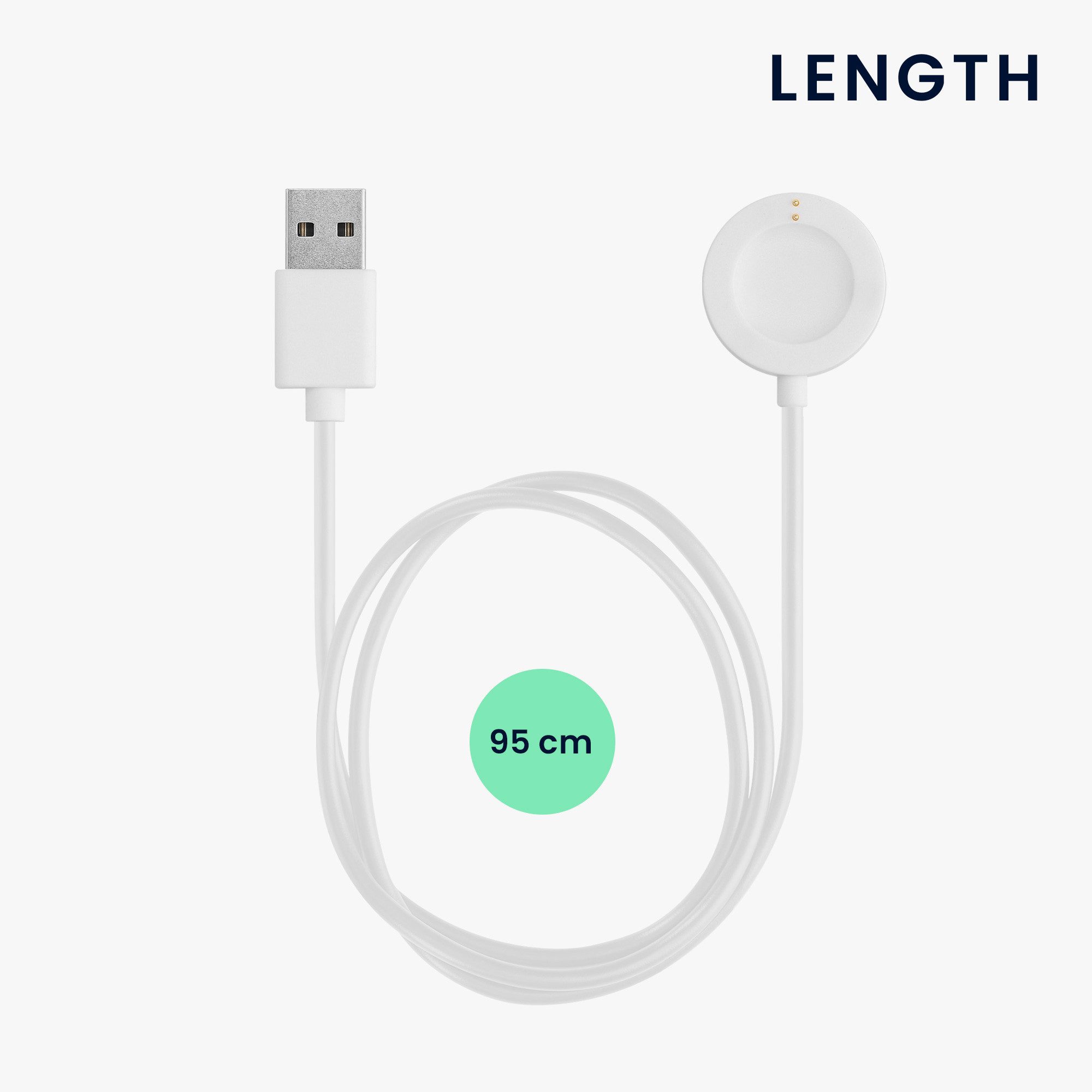 kwmobile Smartwatch Ladekabel für Fossil Gen 6 5 4 Smartwatch / Skagen Falster Smartphone-Ladegerät (1-tlg., USB Ladekabel für Smartwatch Aufladekabel - Fitnesstracker Ersatzkabel)