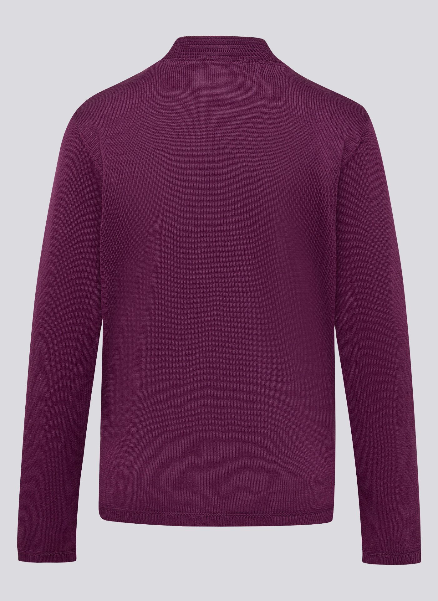 Rabe Strickjacke mit Reißverschluss und Stehkragen