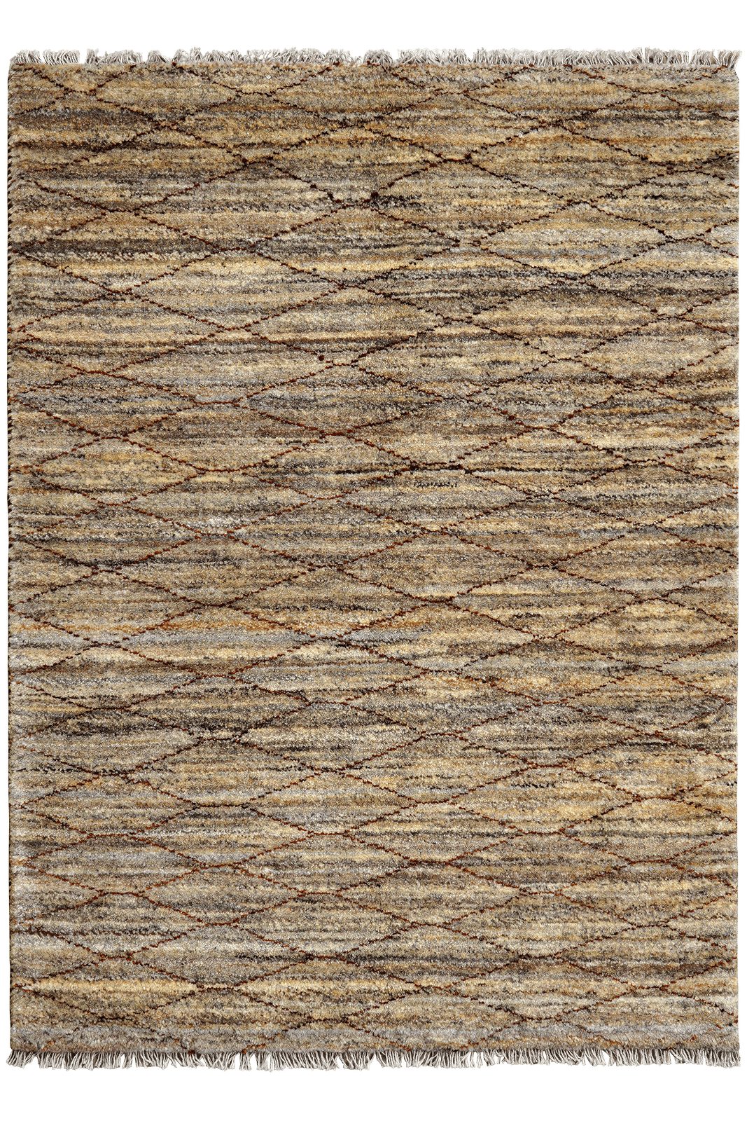 Looma Hochflor-Teppich Gabbeh Basi 139x103cm, rechteckig, Höhe: 15 mm, Basi, Schurwolle, Unikat