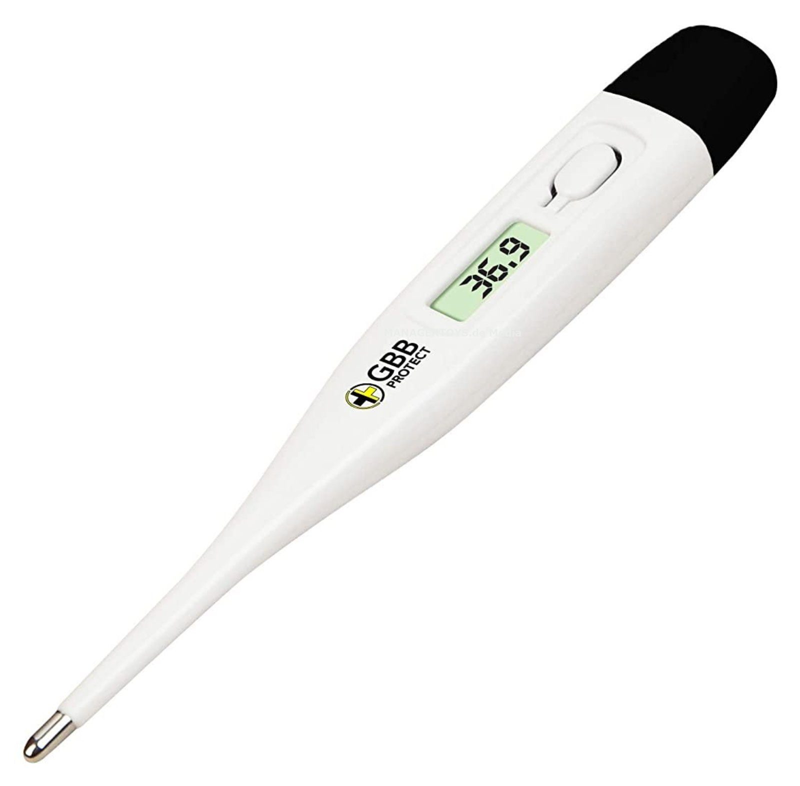 LCD Digitales Thermometer Fieber Display Batterie + GBB Fieberthermometer PROTECT