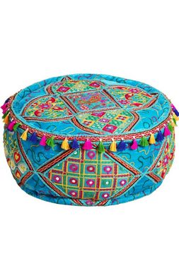 Marrakesch Orient & Mediterran Interior Pouf Arabisches Sitzpouf Bahri, Sitzkissen, Bodenkissen, Handarbeit