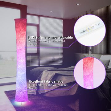 Randaco LED Stehlampe Leuchten LED Stehleuchte mit Fernbedienung 156cm Wohnzimmer Büro, 8W