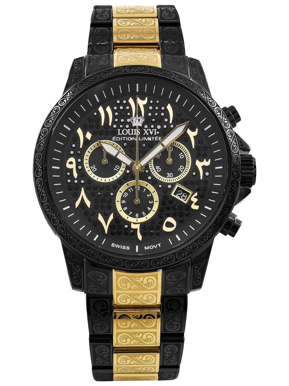 LOUIS XVI Quarzuhr Louis XVI LXVI1098 Herrenuhr Palais Royale 43mm 10ATM Louis XVI LXVI1098 Herrenuhr Palais Royale 43mm 10ATM