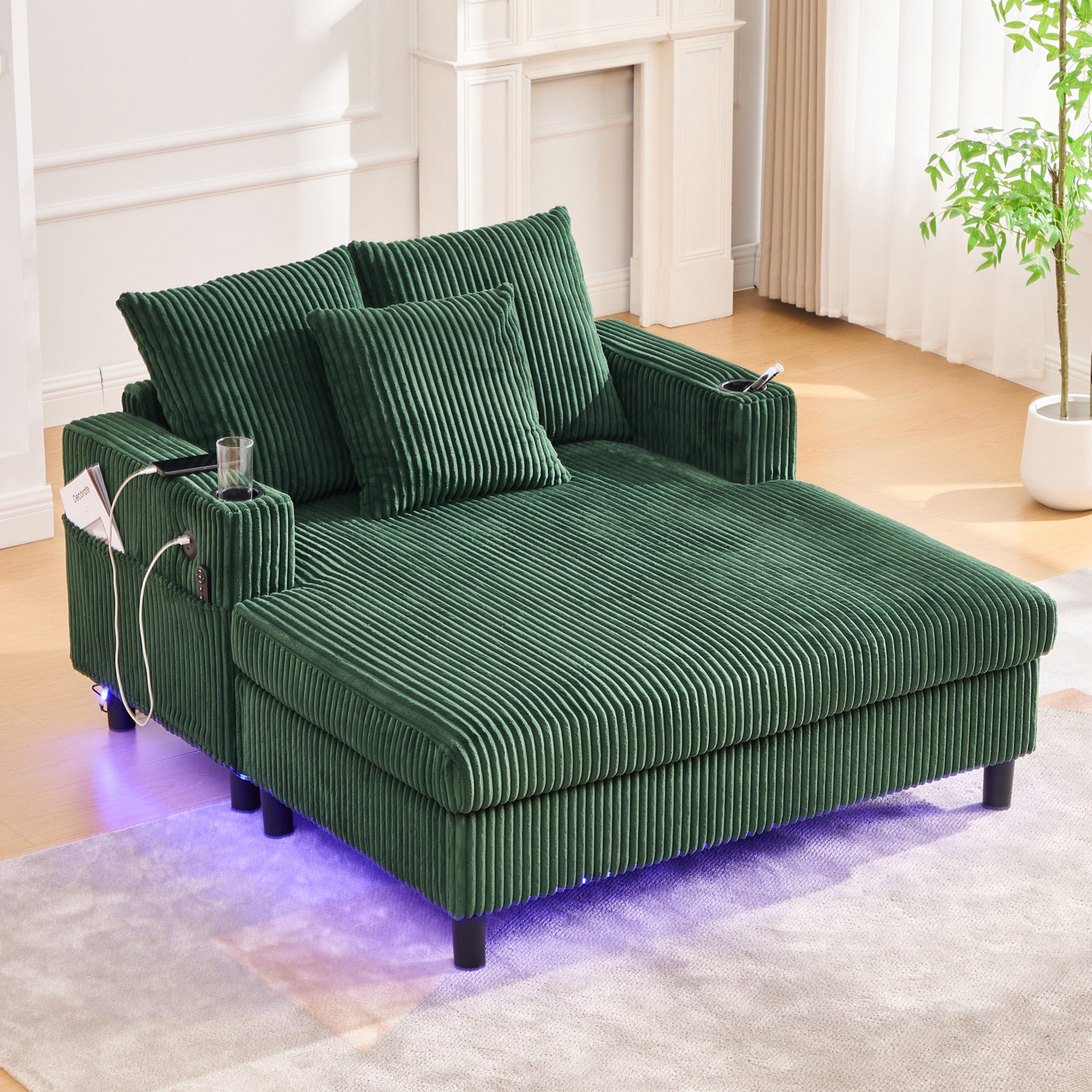 STILVORA Relaxsessel Liegestuhl Loungesessel mit Getränkehaltern,Sessel mit günstig online kaufen