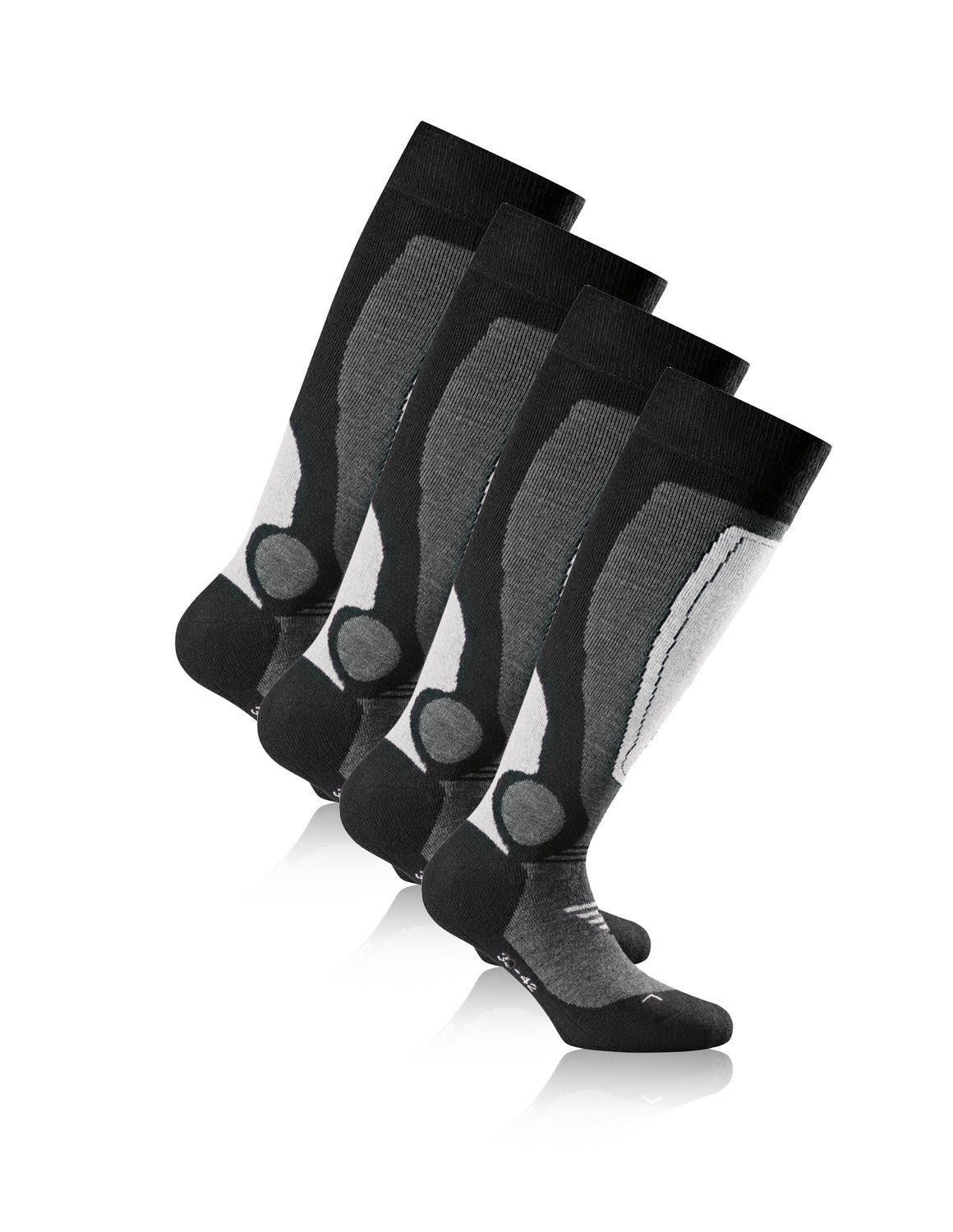 Rohner Socks Rohner 2-pack Ski L´Grey Thermosocken Kompressionssocken