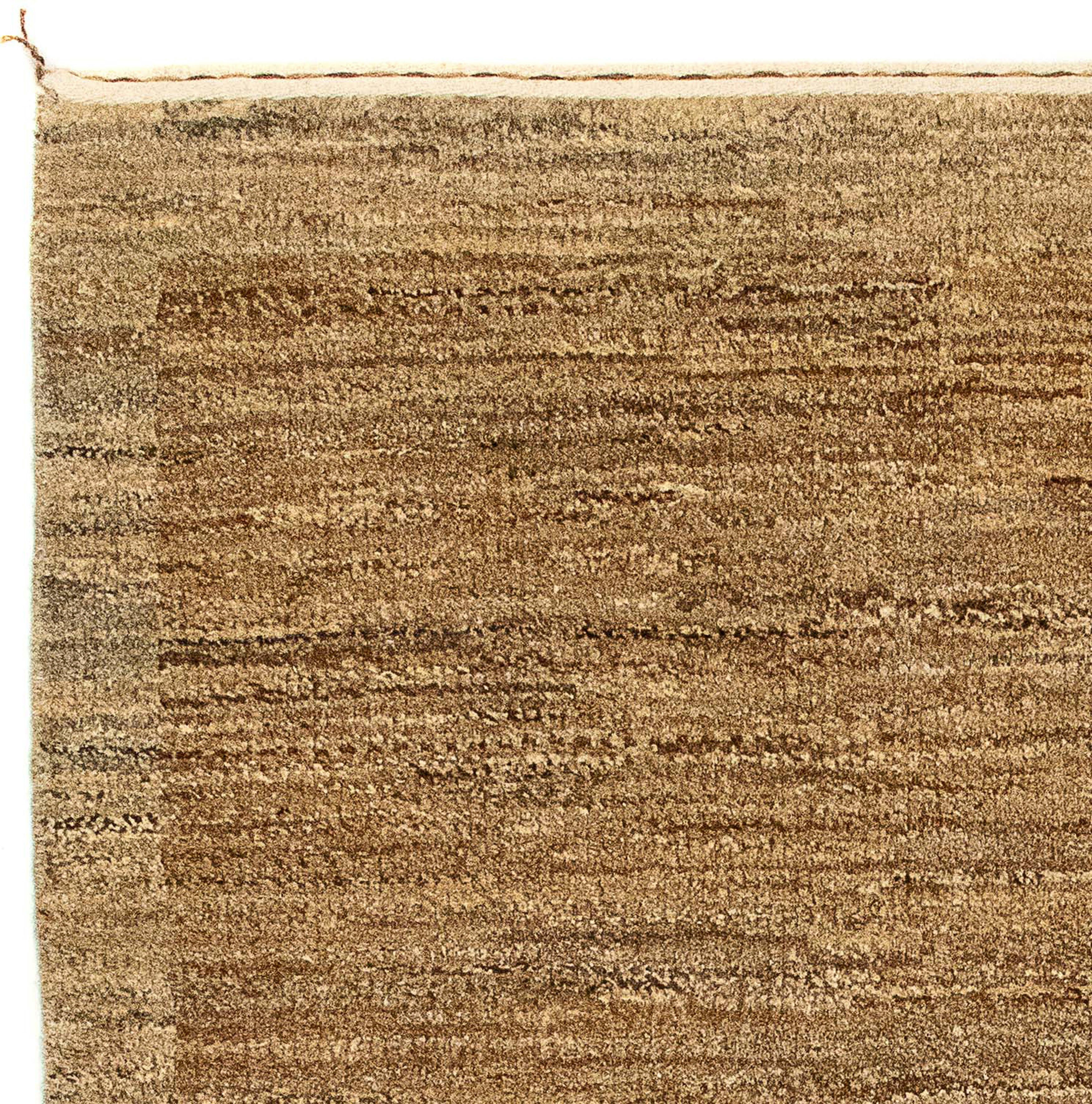 x Wohnzimmer, 18 - rechteckig, - Wollteppich Indus mit 93 60 - Handgeknüpft, Gabbeh morgenland, Zertifikat Einzelstück Höhe: cm braun, mm,