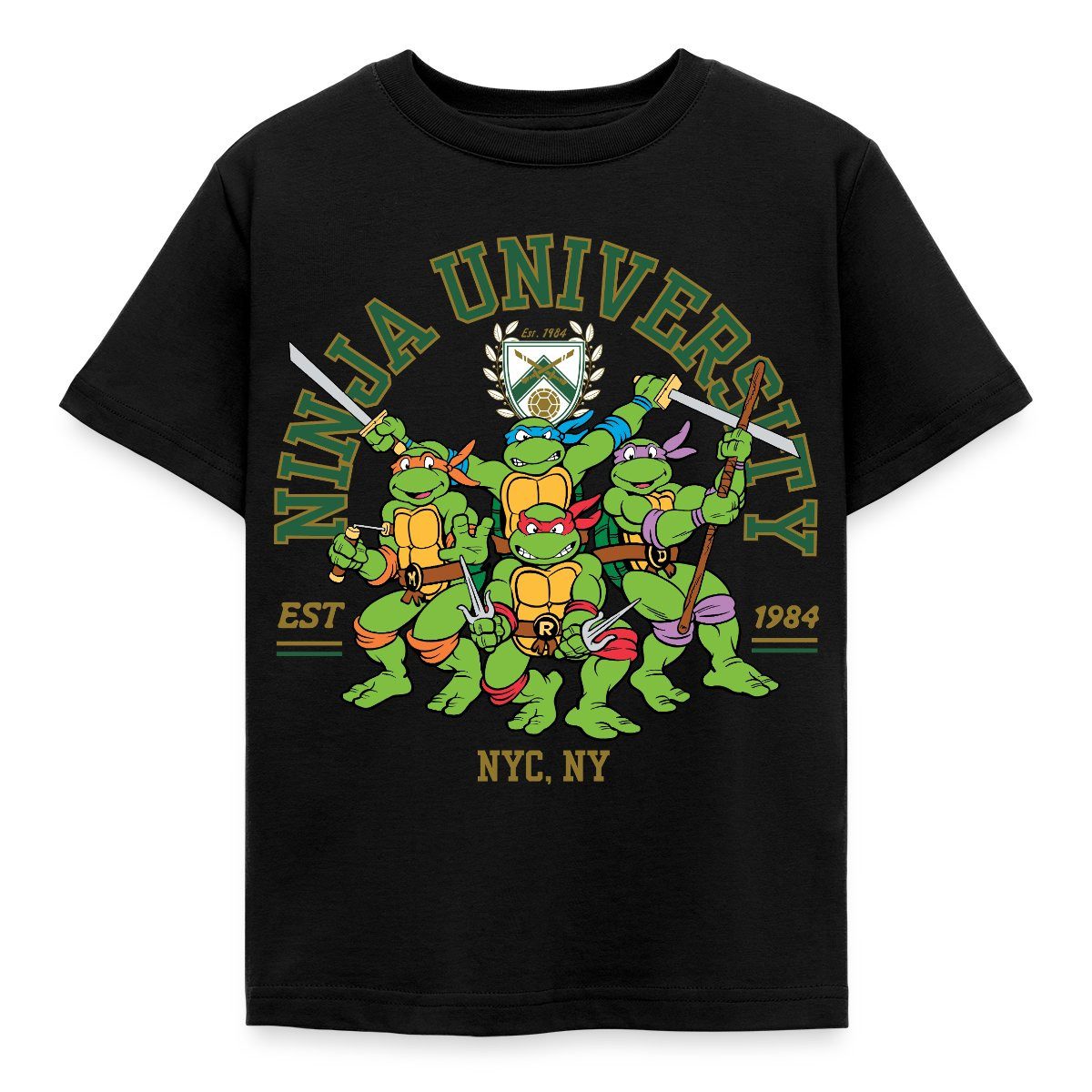 T-Shirt Teenage Mutant Ninja Turtles Ninja University Kinder T-Shirt