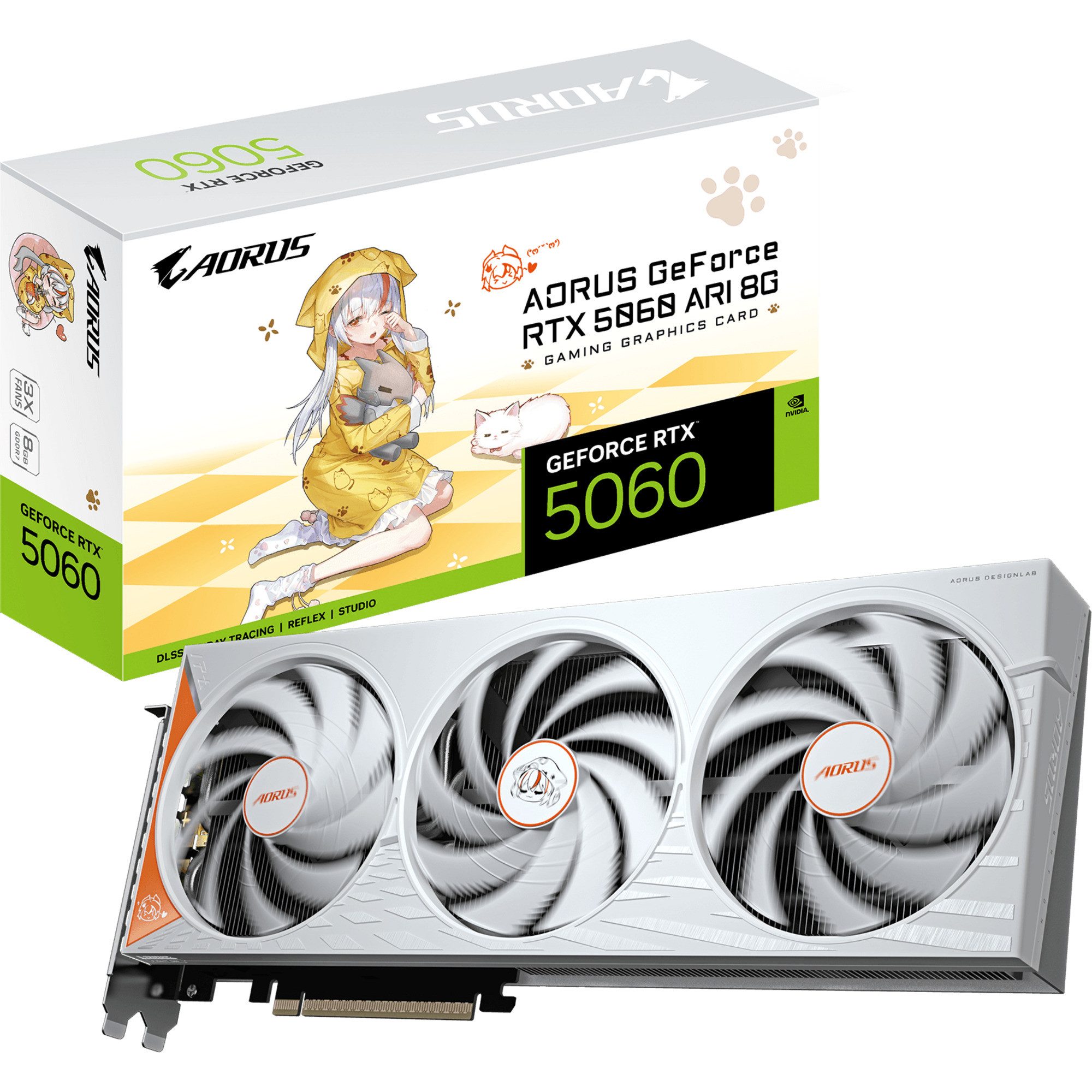 Gigabyte AORUS GeForce RTX 5060 Ti AORUS ARI 8G, Grafikkarte (8 GB)