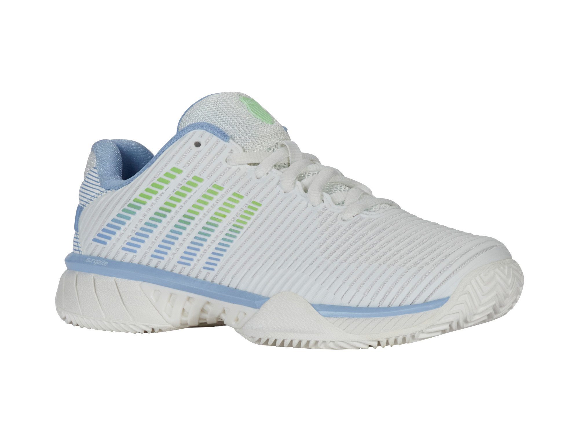 Hypercourt Express 2 HB Clay/Sandplatz 2025 weiss/blau/grün Damen Tennisschuh