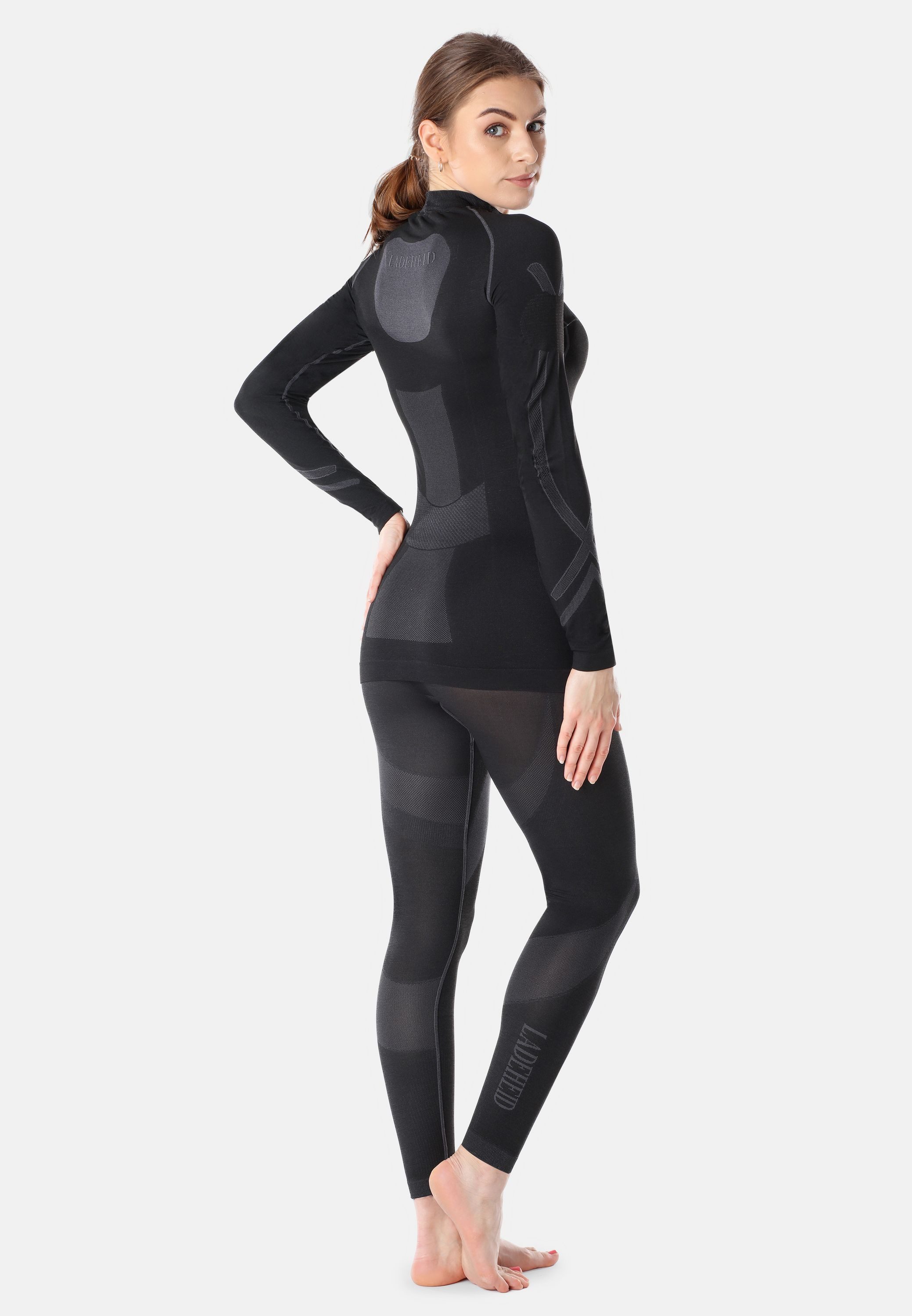 Ladeheid Funktionsunterhemd Damen Funktionsunterwäsche Set Shirt Unterhose Thermoaktiv LAGI006 (Set, mit Funktionsunterhose) – Bild 4 von 5