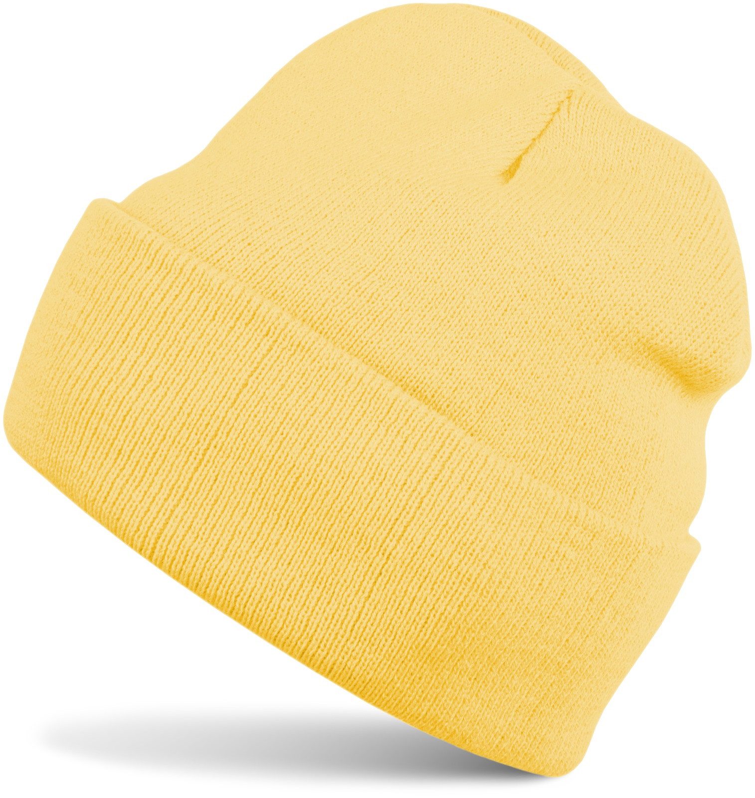 styleBREAKER Strickmütze Winter Strickmütze mit Krempe günstig online kaufen