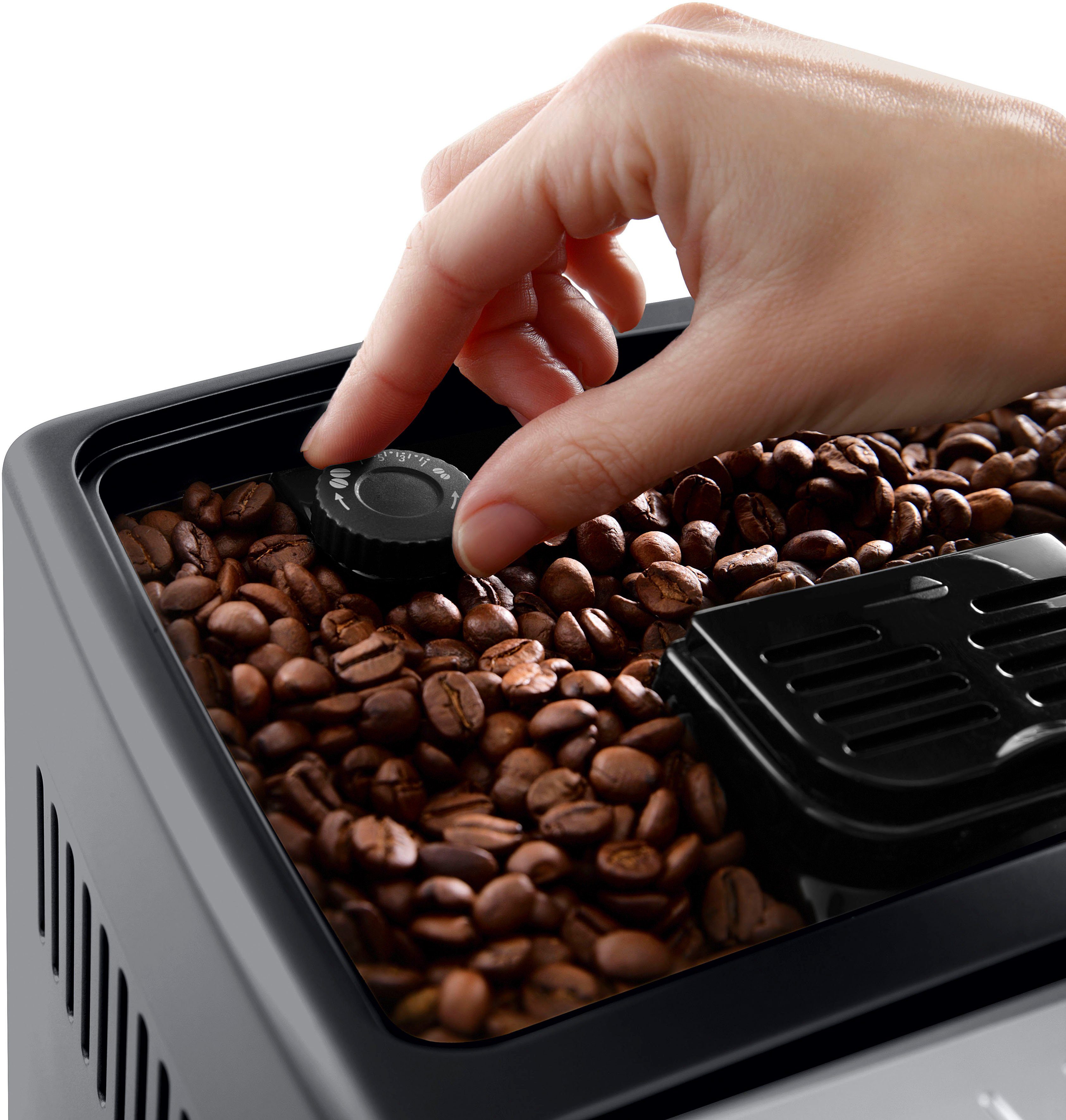 Dinamica und mit ECAM 370.70.B, Milchsystem LatteCrema Kaffeevollautomat De'Longhi Kaffeekannenfunktion Plus