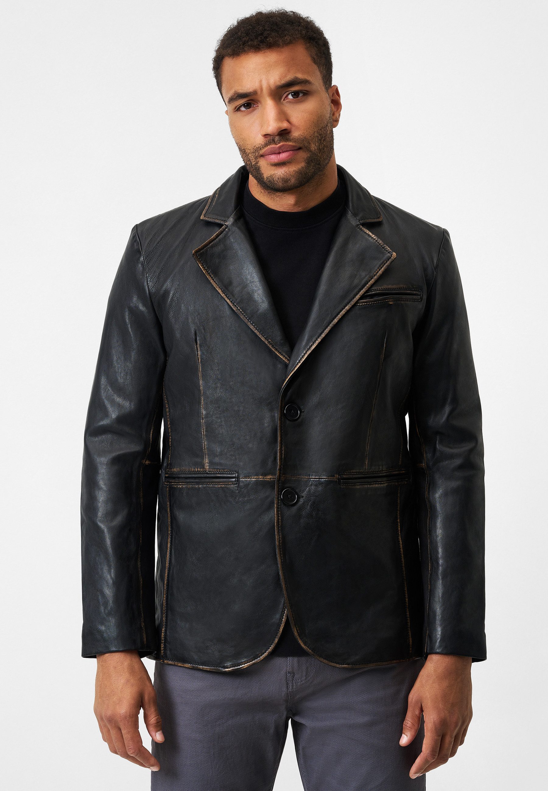 RICANO Ledersakko Ricardo vintage Lederjacke aus günstig online kaufen