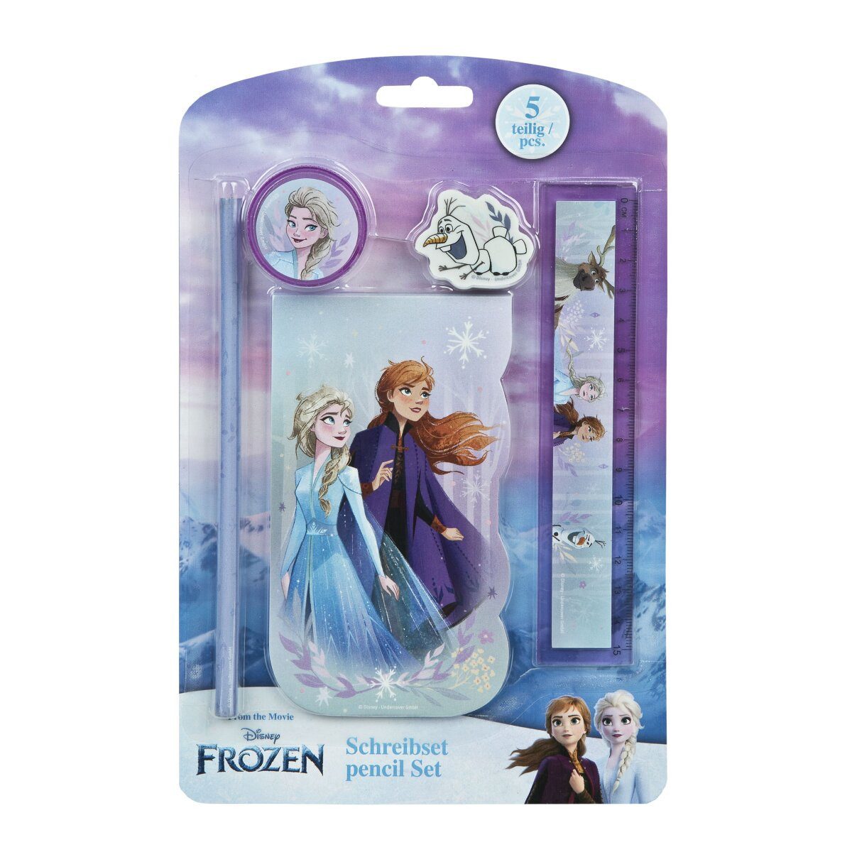 Disney Kreativset Disney Frozen 5-teiliges Schreibset für Kinder