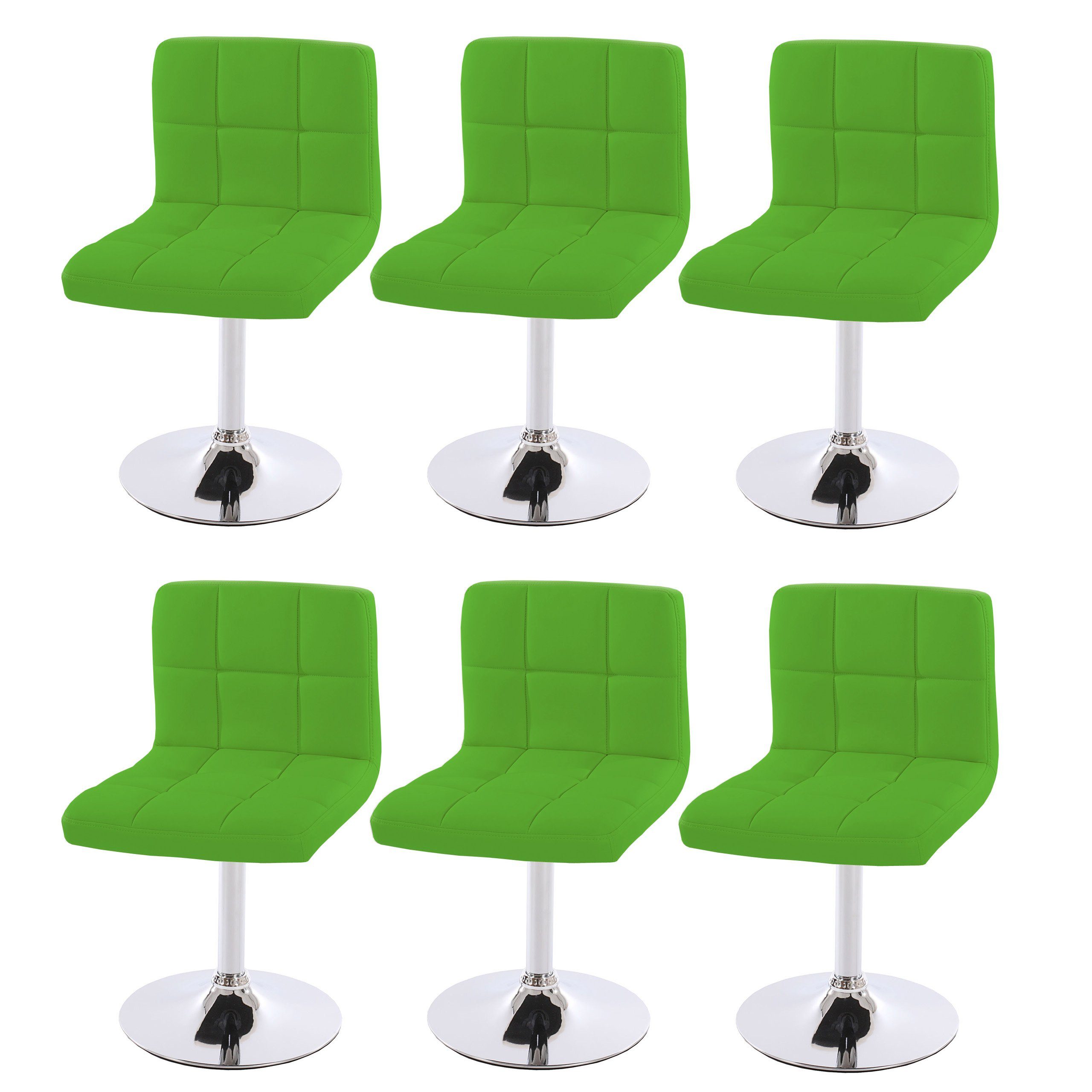 Bequeme grün 6er-Set, reinigen, MCW Polsterung St), um zu 360°, grau 6 | (Set, Esszimmerstuhl Leicht Drehbar Cadiz-6
