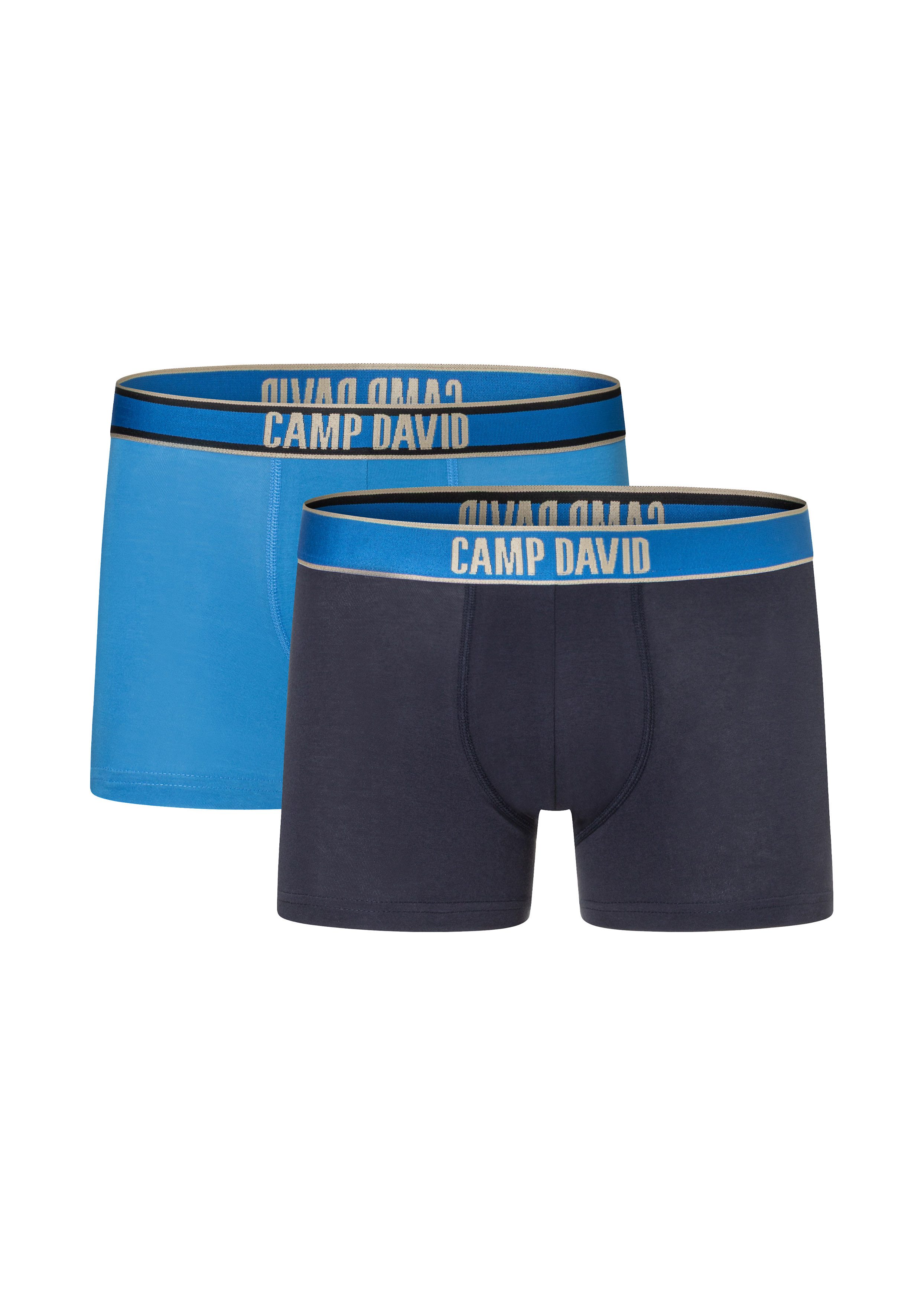 CAMP DAVID Boxershorts casual (2 Paar) mit elastischem Bund günstig online kaufen