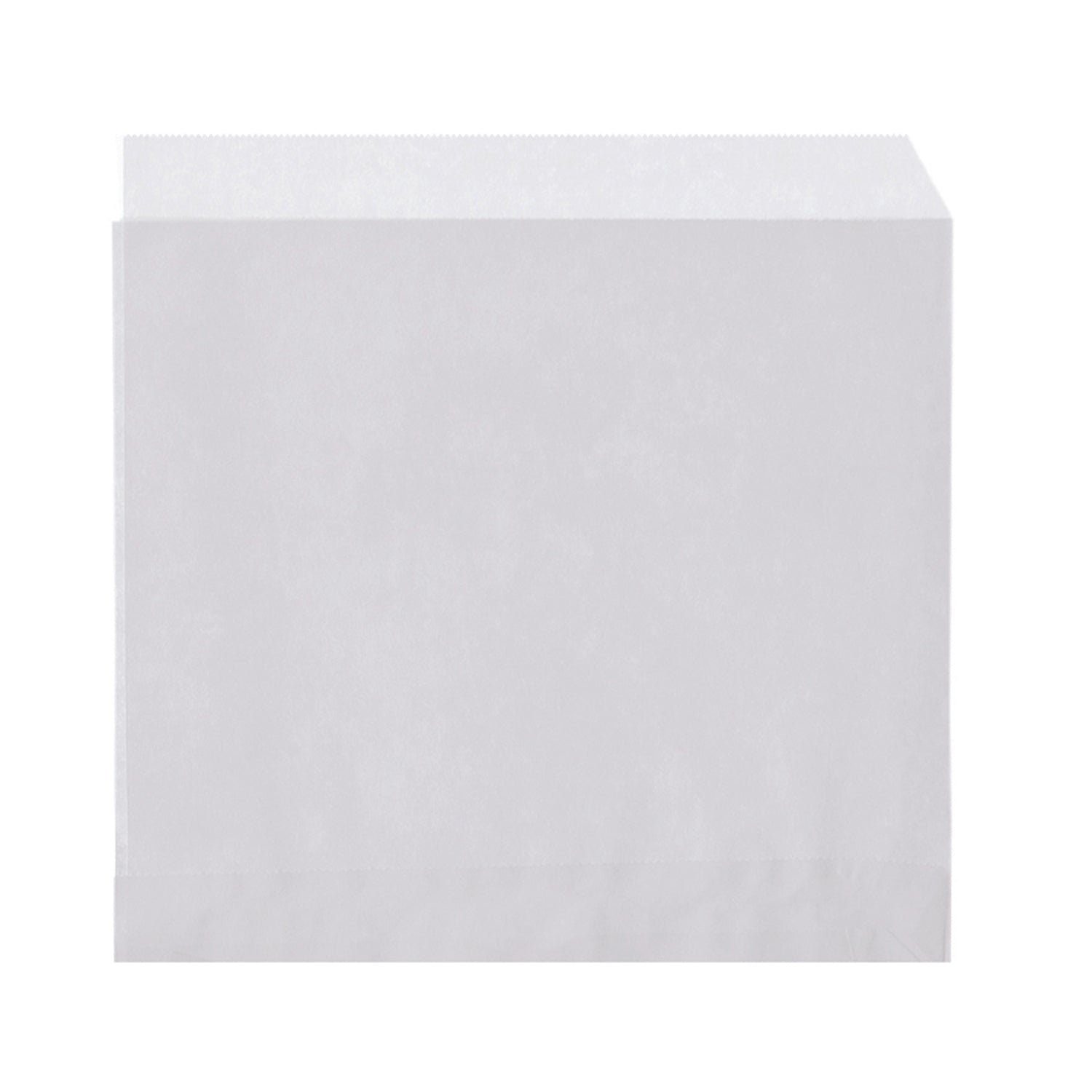wisefood Einkaufsbeutel Papier Snackbeutel - weiß 16 x 16 cm 2-seitig