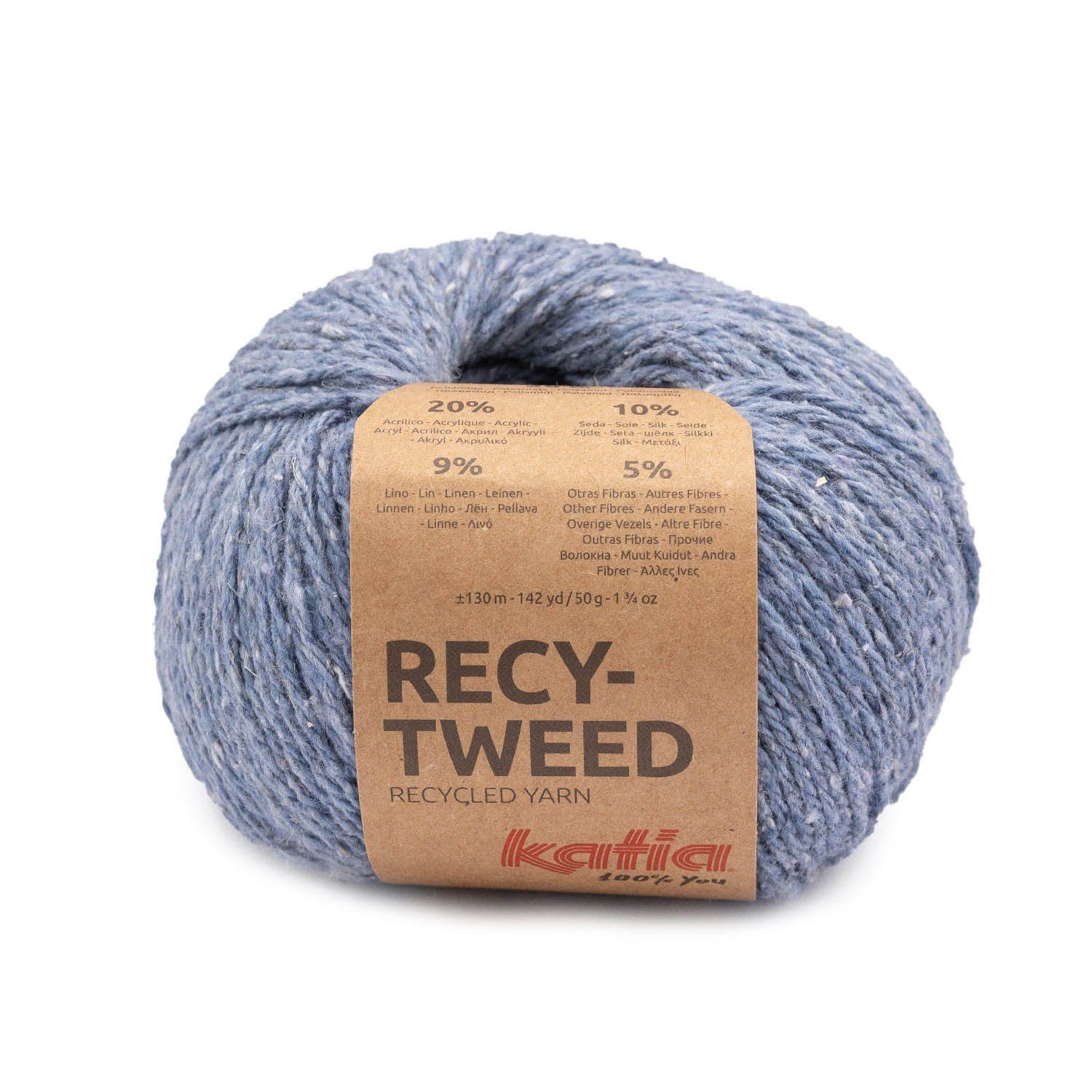 Häkelwolle Wolle Recy - Tweed Strickgarn