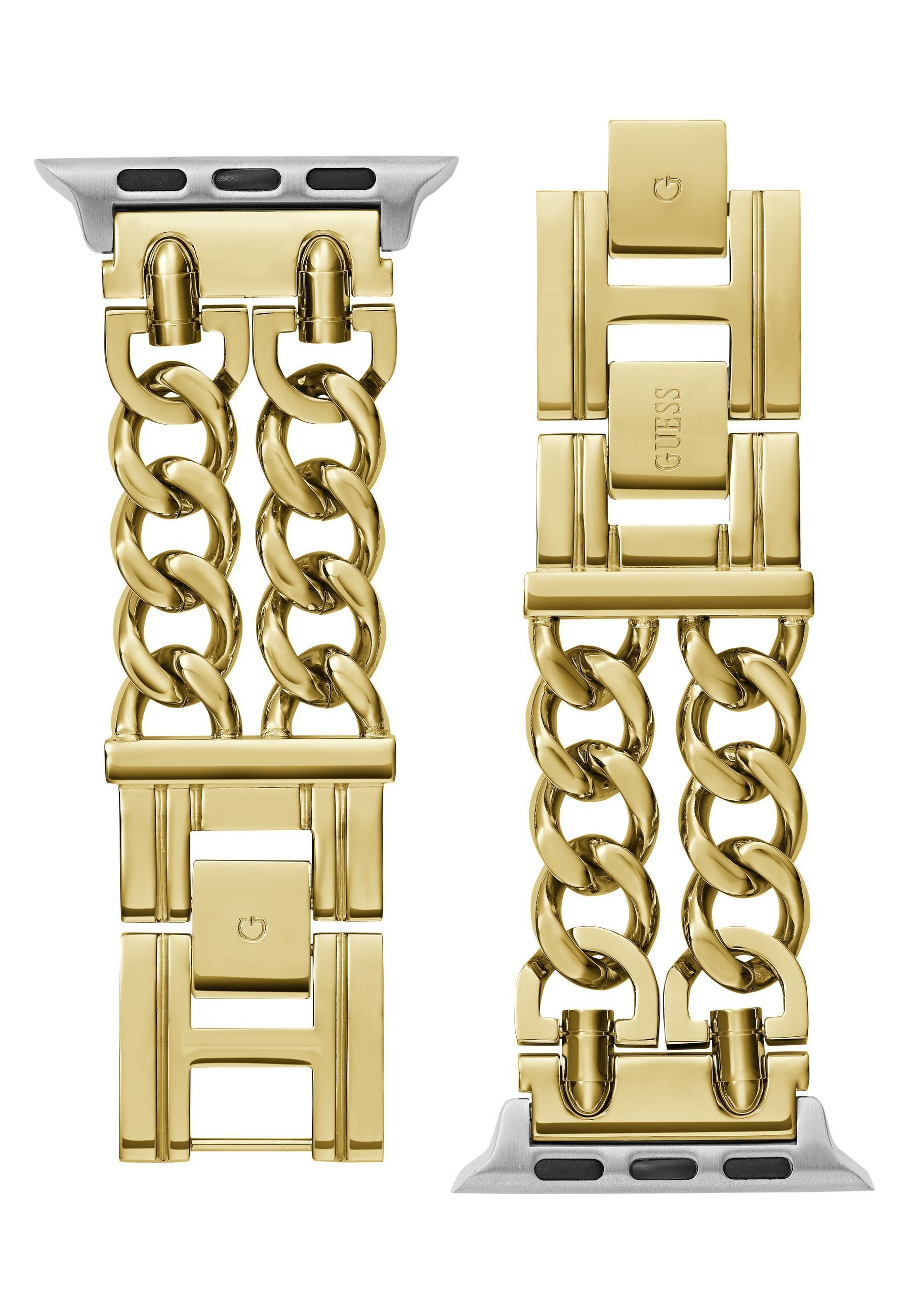 Guess Uhrenarmband GUESS APPLE BAND (38MM-40MM), Gehäuse aus 100% Nicht zutreffend und ein Armband aus 100% Edelstahl