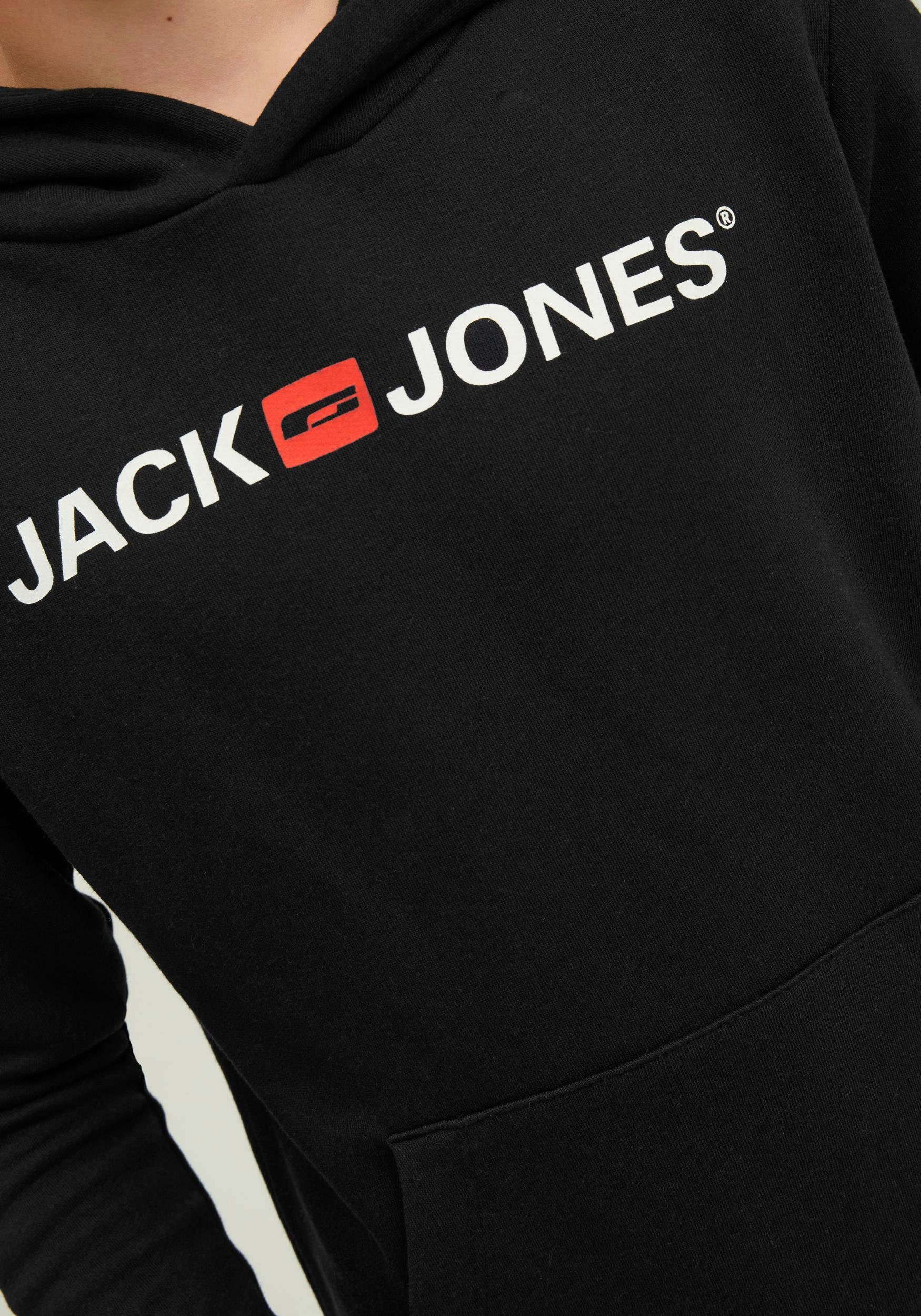 Jack & Jones Kapuzensweatshirt Schwarz Junior