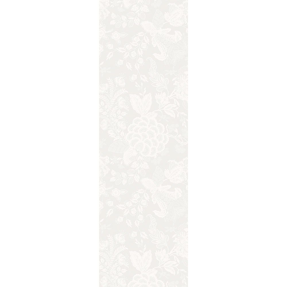 Garnier Thiebaut Tischläufer Tischläufer cm, Blanc jacquard-gewebt Mille 54x174 Giverny