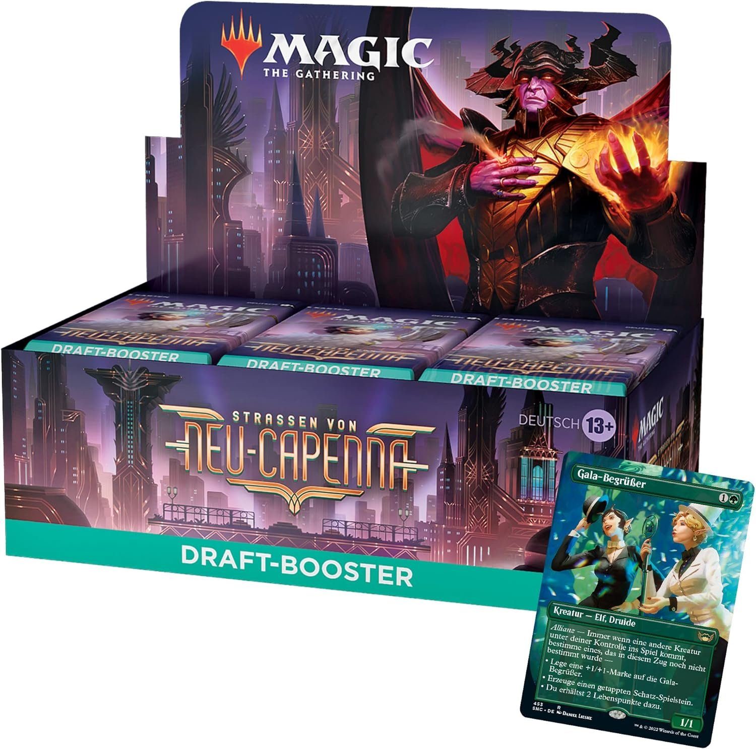 Magic the Gathering Sammelkarte Strassen von Neu-Capenna Draft Booster Display Deutsch