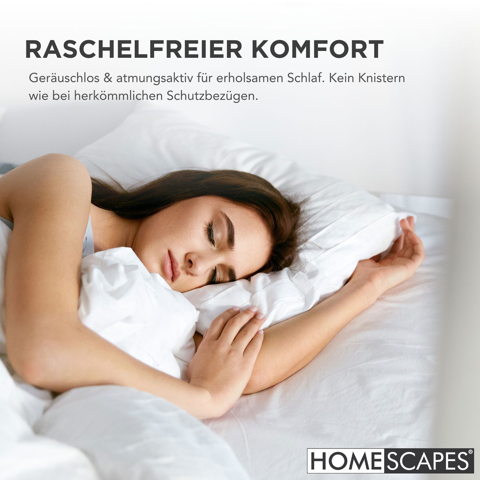 Matratzenschoner Matratzenschoner 90x190 cm – wasserdichter Matratzenbezug Homescapes – Bild 3 von 5