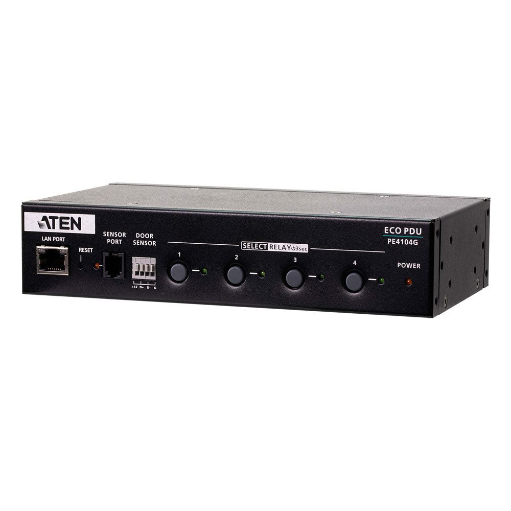Aten ATEN PE4104G Stromverteiler PDU 4 Ausgänge C13 Kontrollbox mit IP-Steu Netzwerk-Patch-Panel