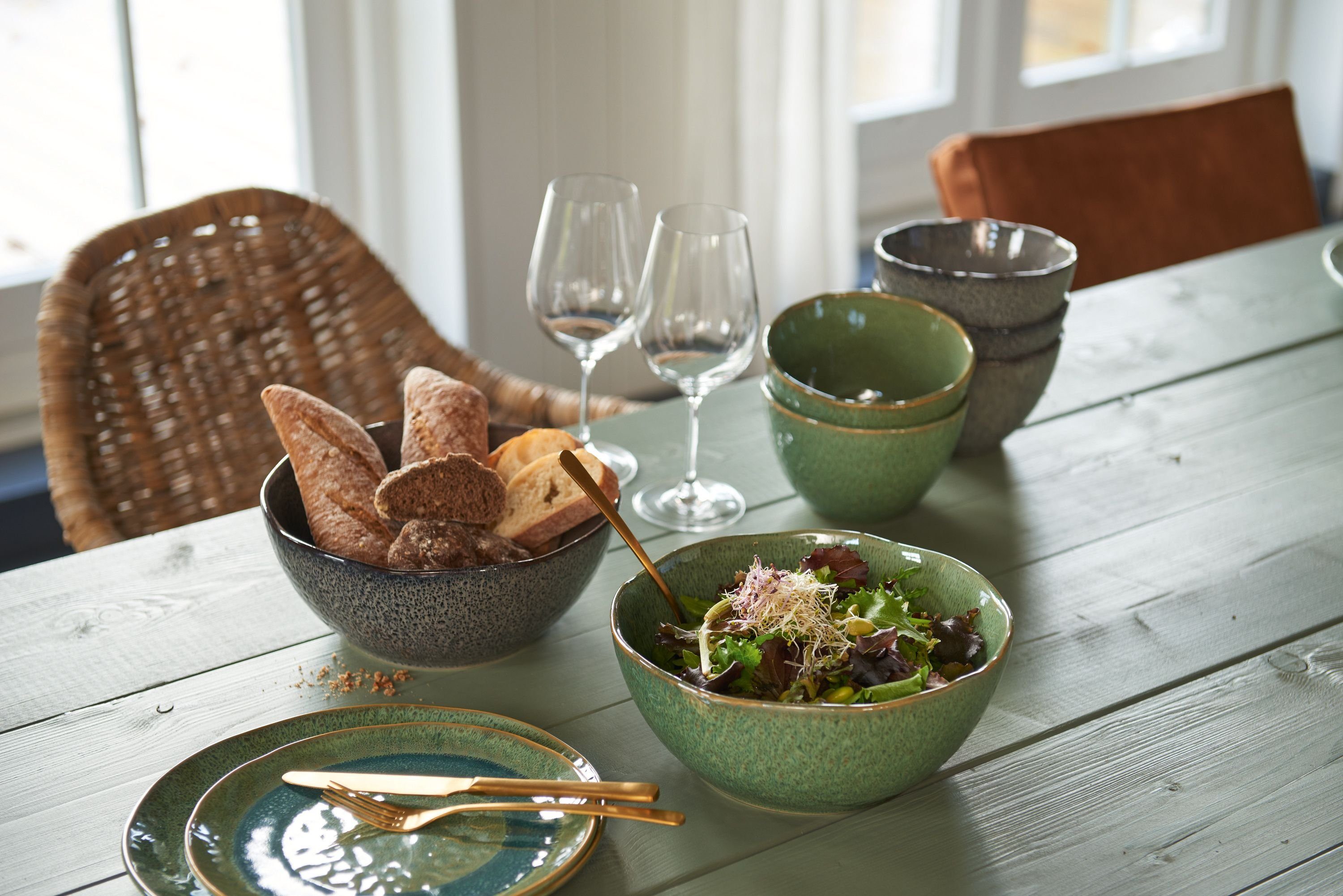 LEONARDO Dekoschale Schale LEONARDO MATERA D 24 cm grau