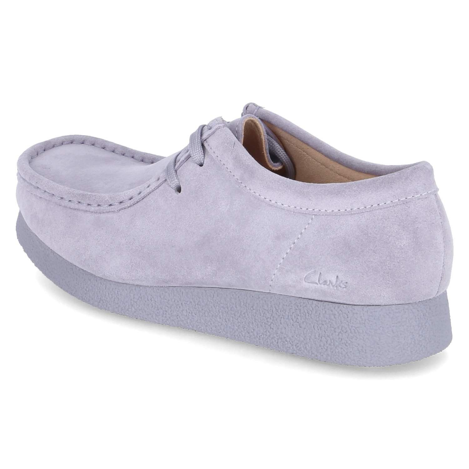 Clarks Clarks 261778124 Damen Rauleder lila Schnürschuh