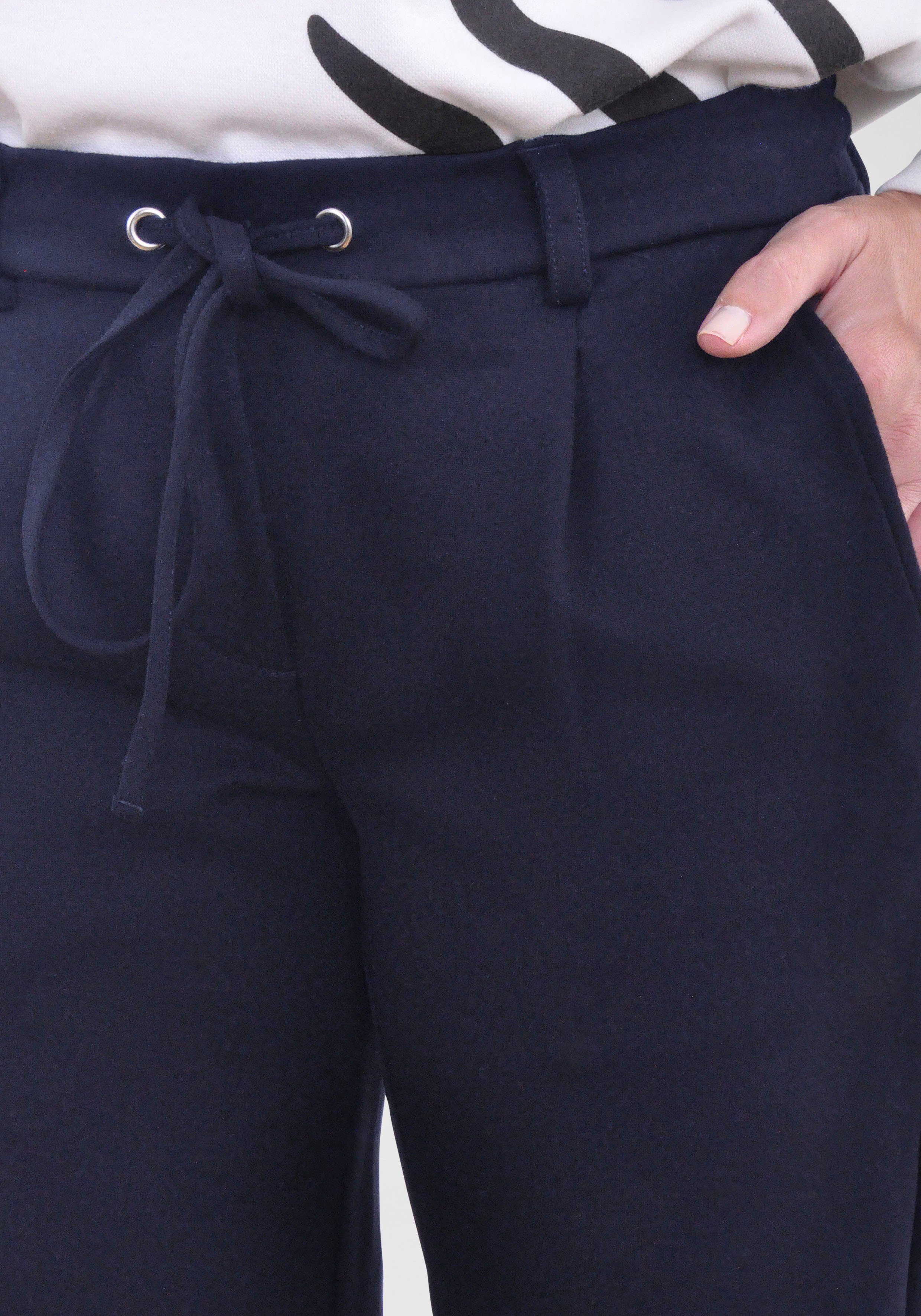 NAVIGAZIONE Schlupfhose vorne Navy Falten dezenten mit