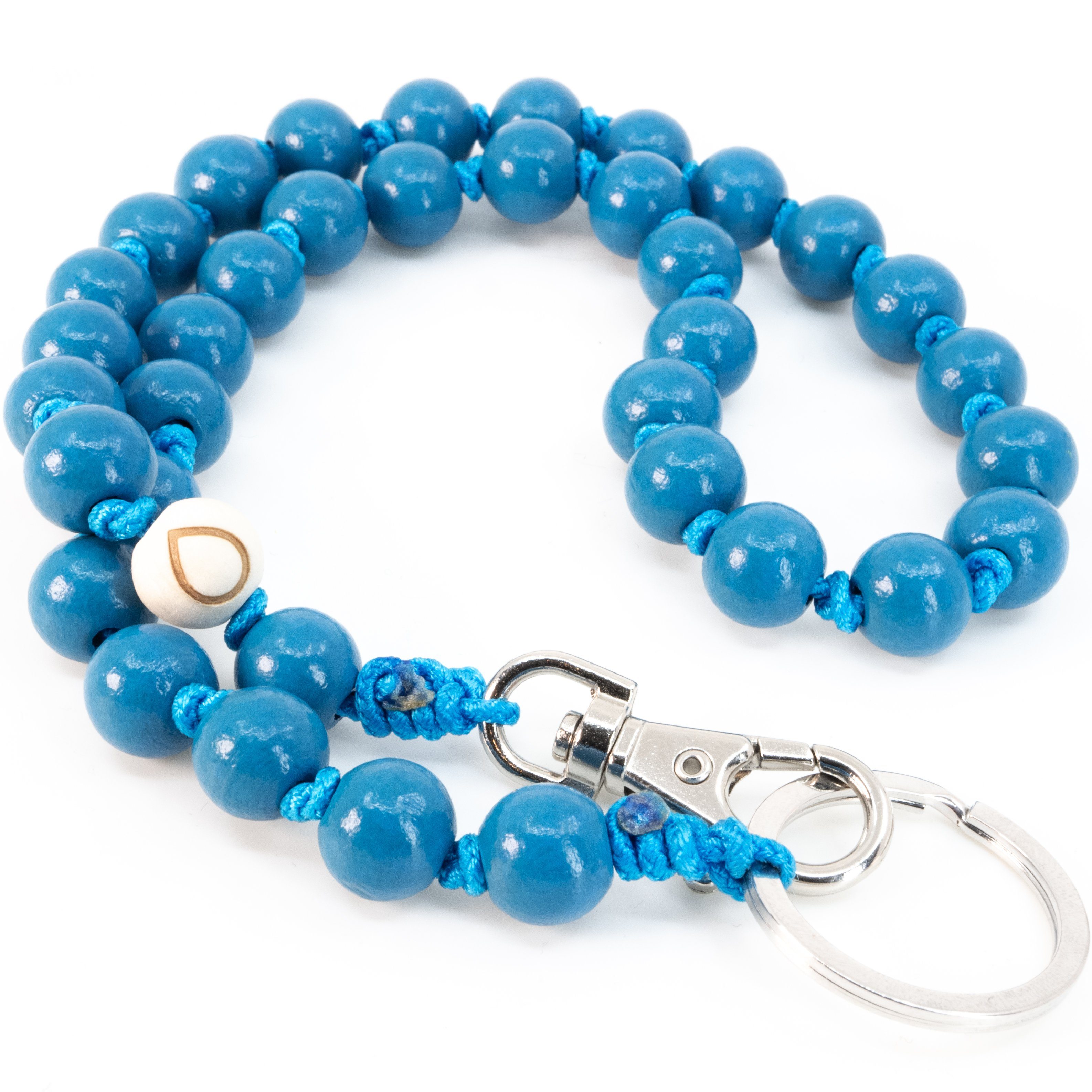 dropletsy Schlüsselanhänger handgefertigt mit Holzperlen. € 24,95