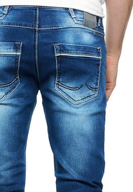 Rusty Neal Straight-Jeans TOYAMA mit coolen Kontrastnähten