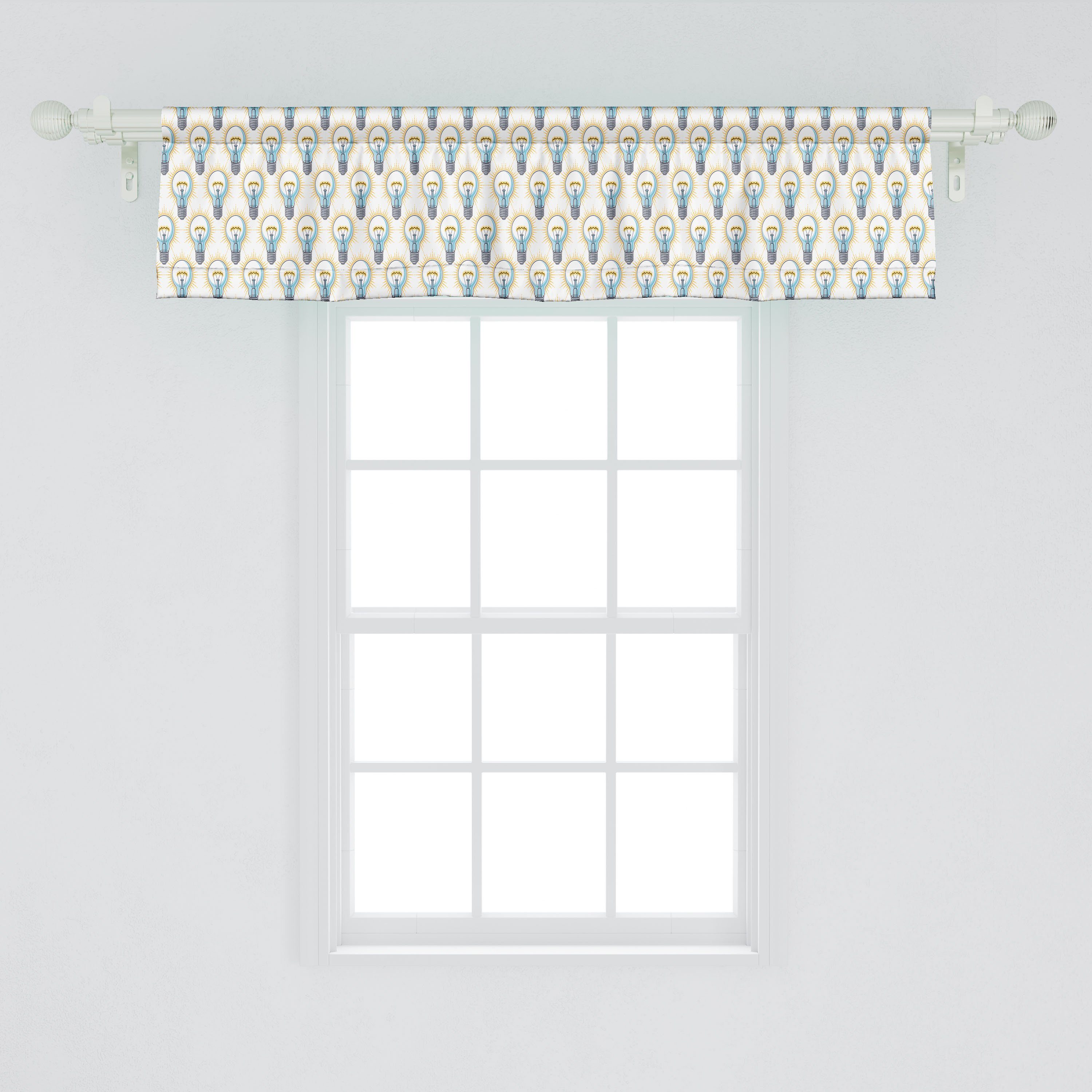 Küche Beams Lampe Vorhang Dekor Schlafzimmer Abakuhaus, Modern Microfaser, Volant Scheibengardine Grafik für mit Stangentasche,