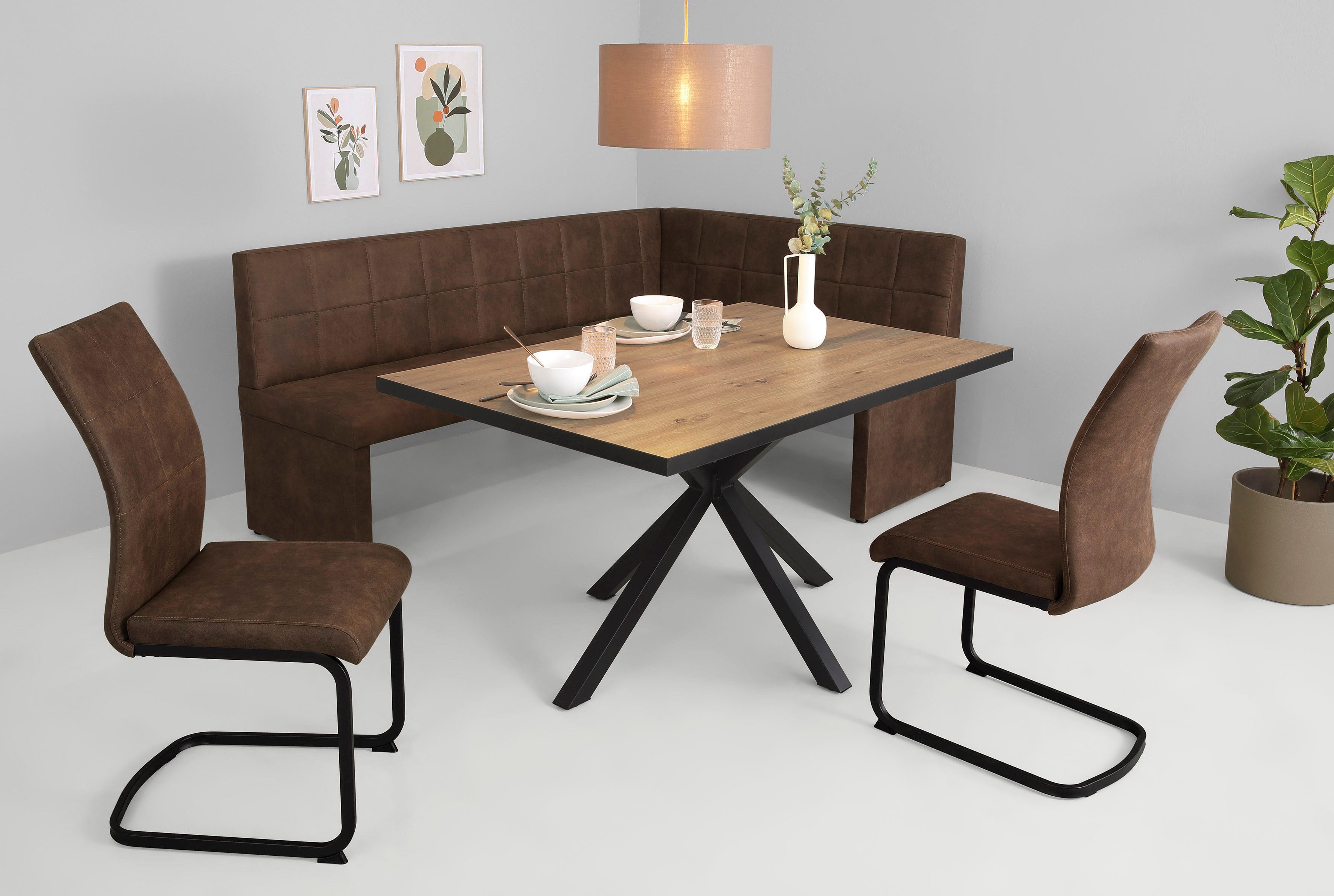 HELA Essgruppe SPREE, (4-tlg), Esstisch 140x90 günstig online kaufen