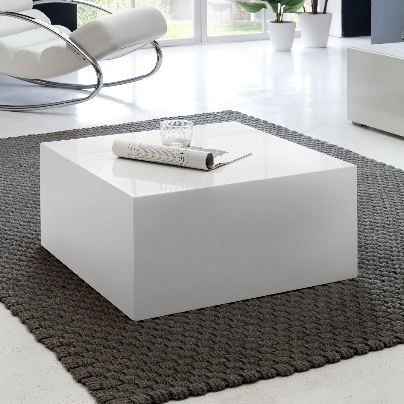 FINEBUY Couchtisch FB42990 (MONOBLOC 60x60x30 cm günstig online kaufen