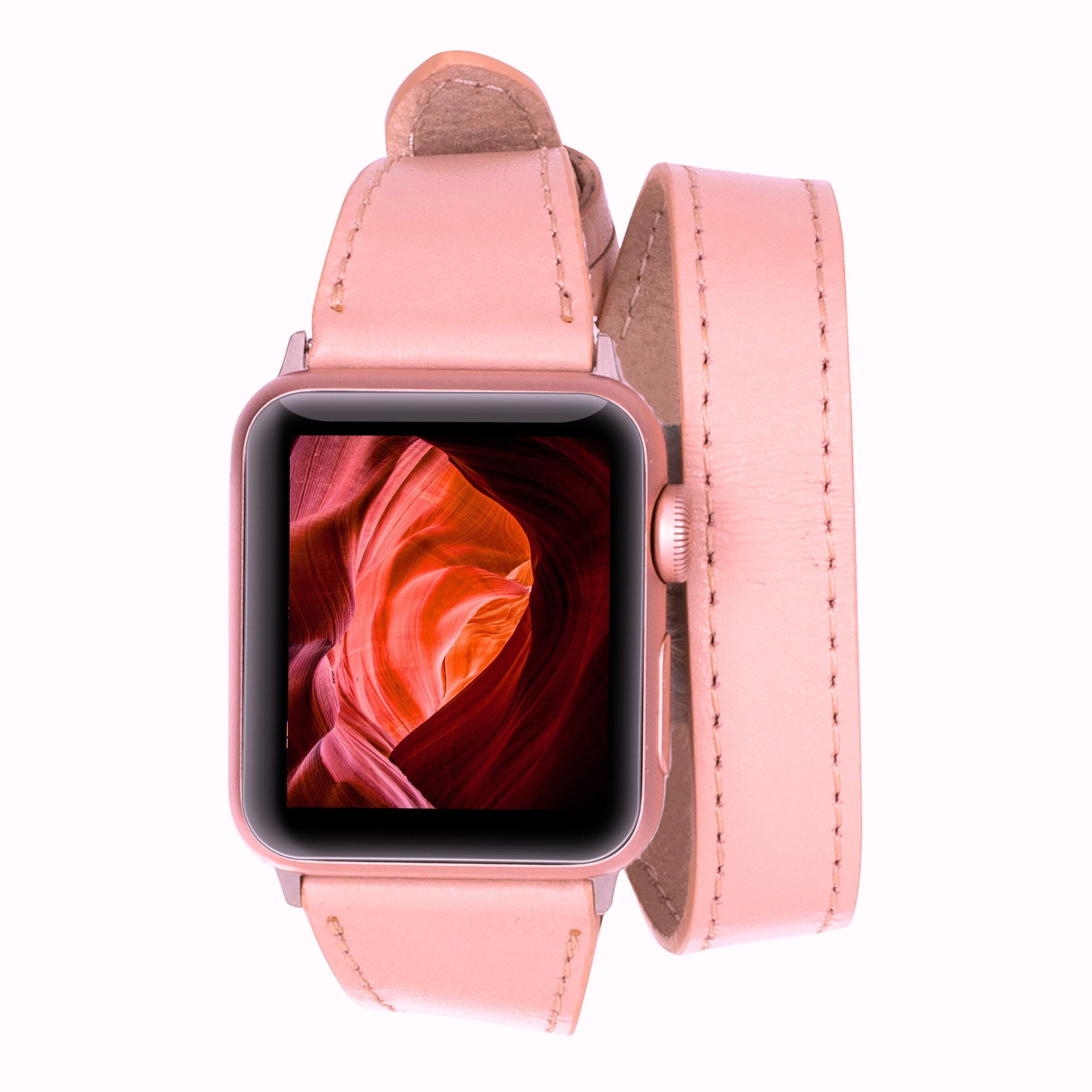 Renna Leather Smartwatch-Armband Apple Watch Band für Series 11/10 / Ultra/9/SE/8-1 Echtleder Armband