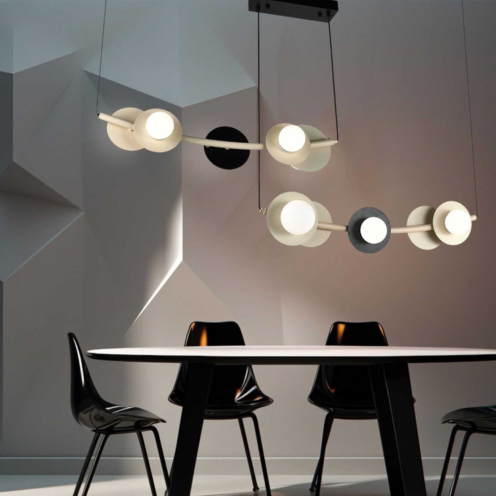 LQWELL LED Kronleuchter Modern Industrie Chandelier LED Pendelleuchte Hängeleuchte, LED fest integriert, Neutralweißes Licht(4000K), Retro Schreibtischlampe Esstischlampe, Nachttischleuchte, für Wohnzimmer Schlafzimmer Esszimmer Gang Cafés Bar Studio