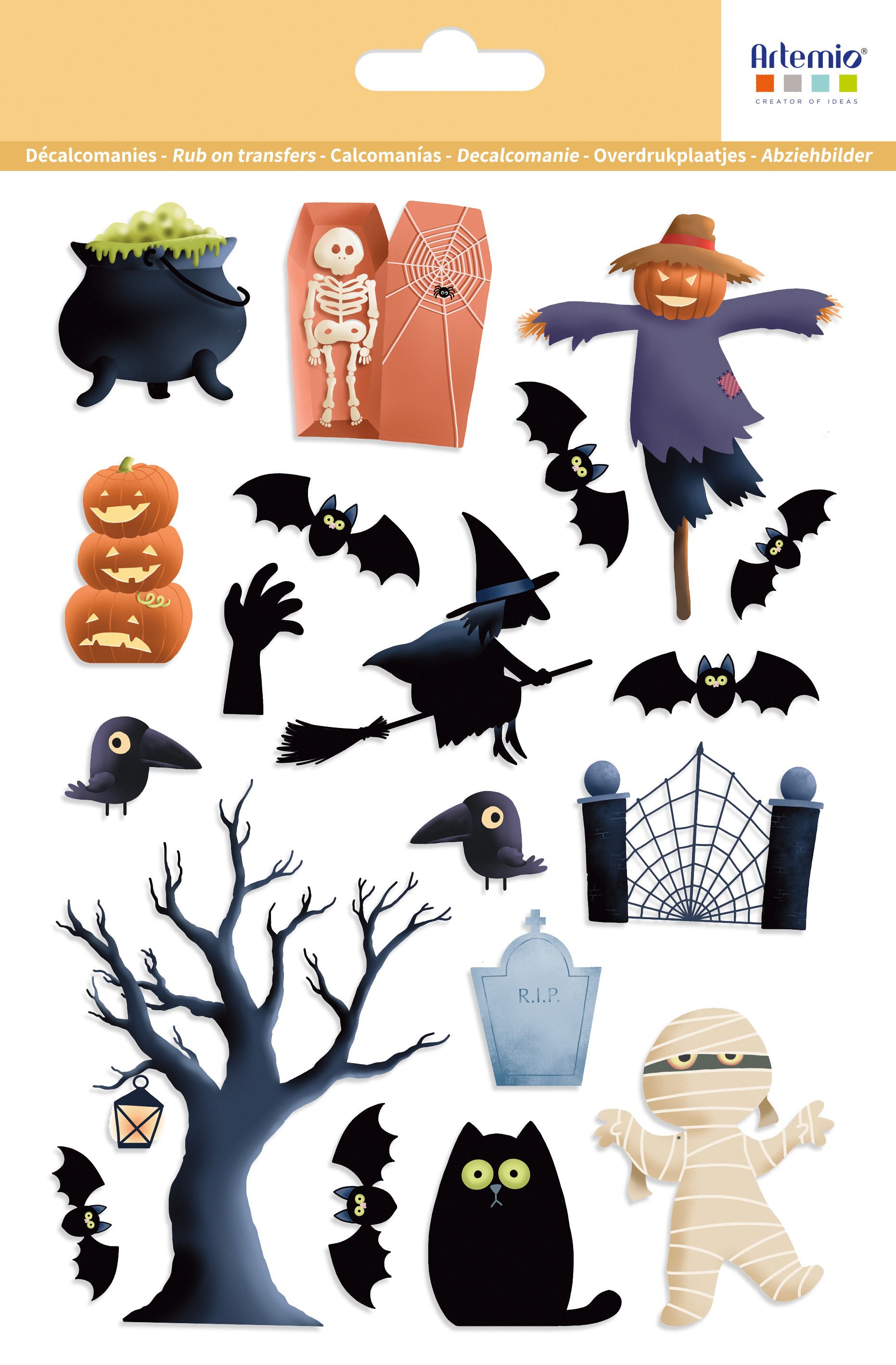Artemio Sticker Transferfolie Halloween, Transferfolie Halloween