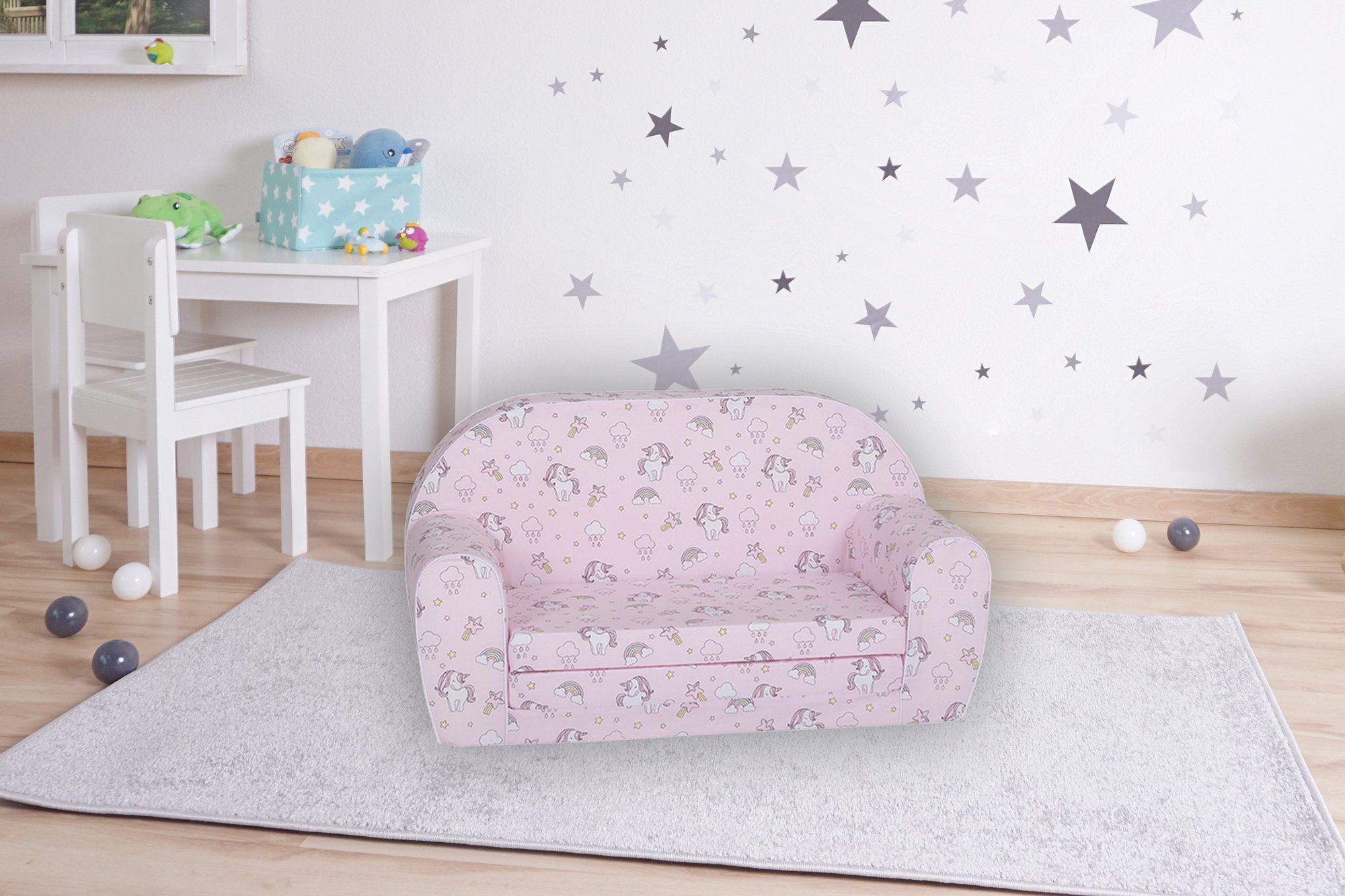 Europe Sofa für Knorrtoys® in Kinder; Rainbow Unicorn, Made