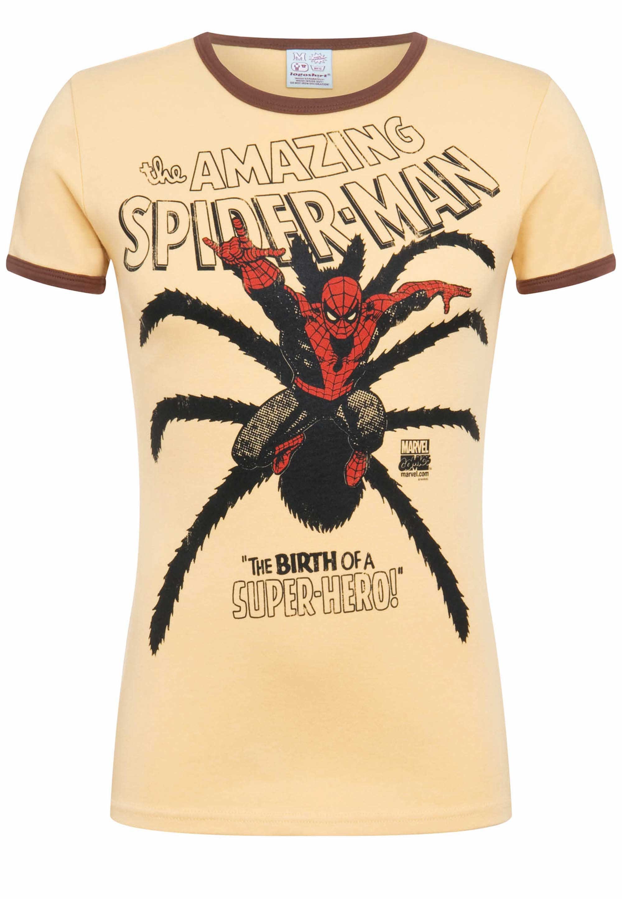 LOGOSHIRT T-Shirt Spider-Man mit detailliertem Print
