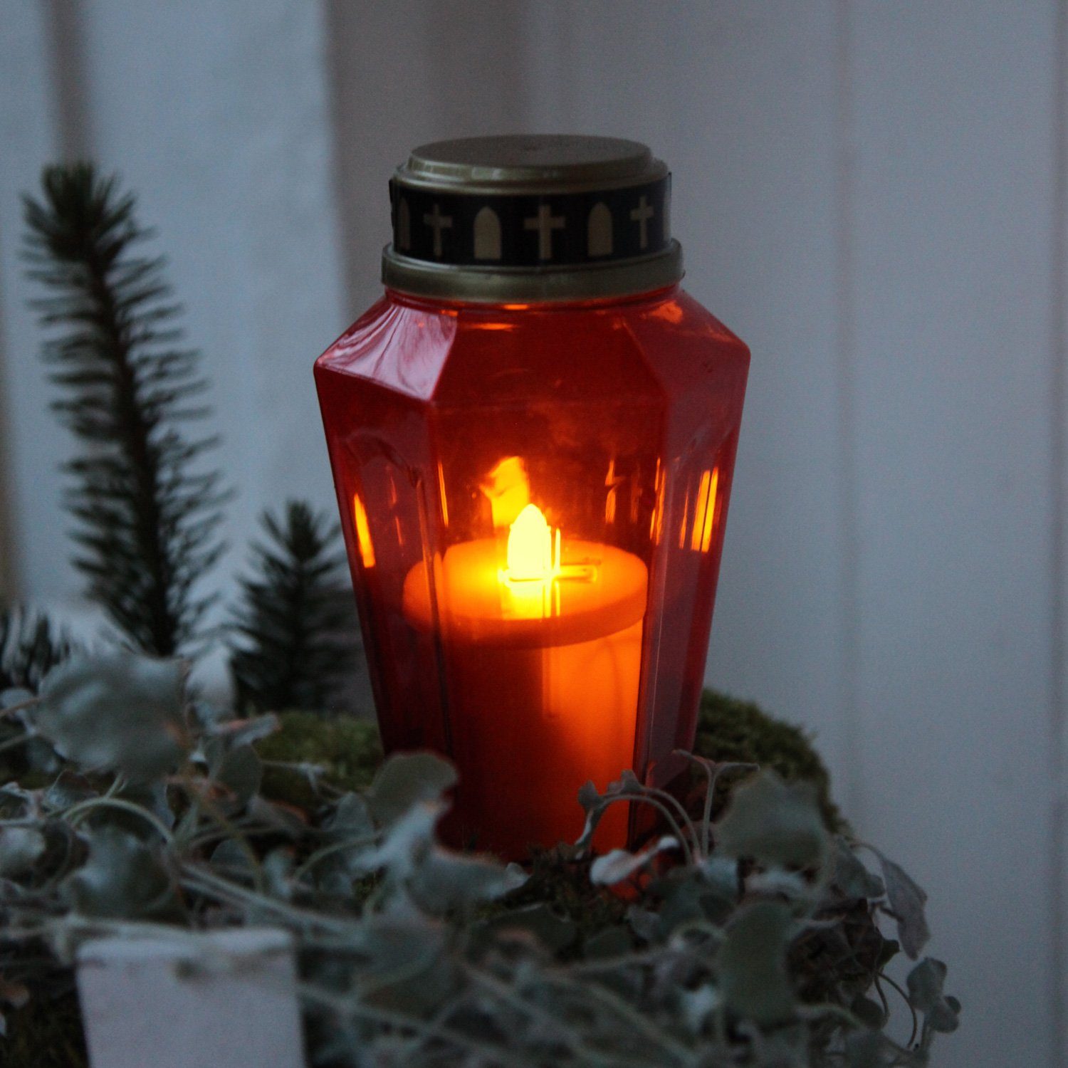 MARELIDA LED-Kerze LED Grabkerze Grablicht Novenkerze flackernd 1000h H: 15 günstig online kaufen