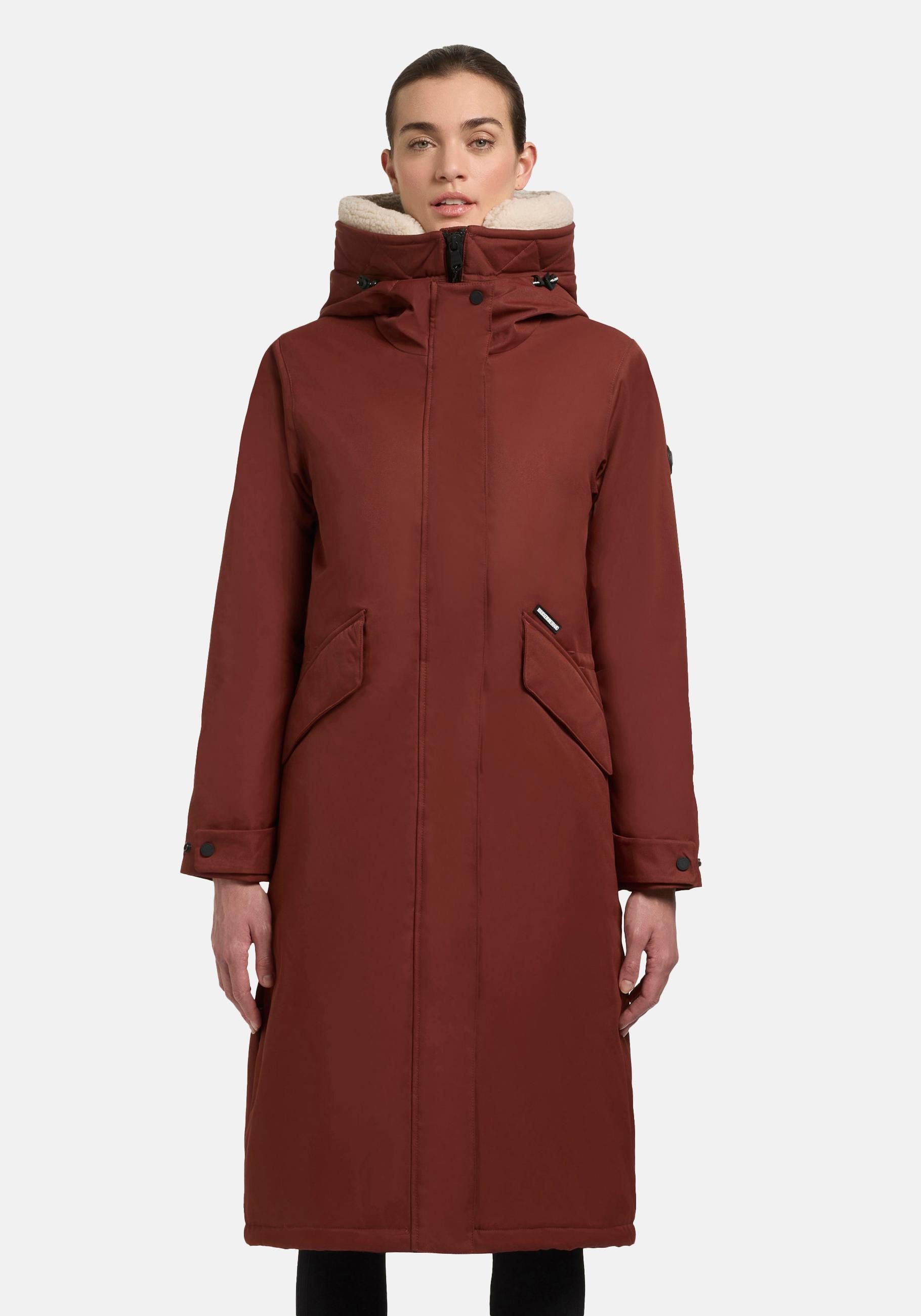 khujo Wintermantel Agneta-YM Langer Damen Mantel günstig online kaufen