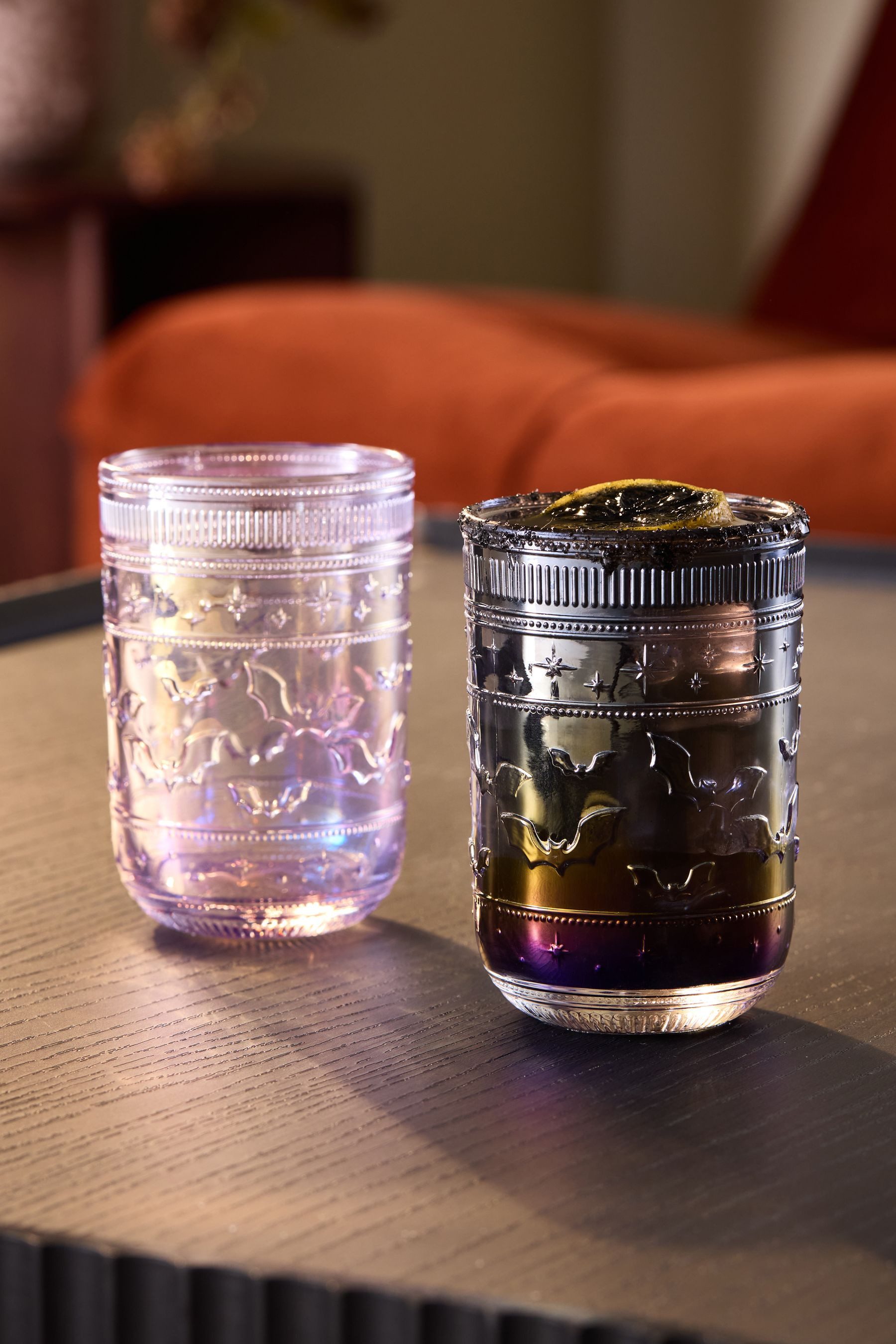Next Tumbler-Glas 2er-Set Halloween-Trinkgläser mit Fledermaus, 2-tlg., Glas