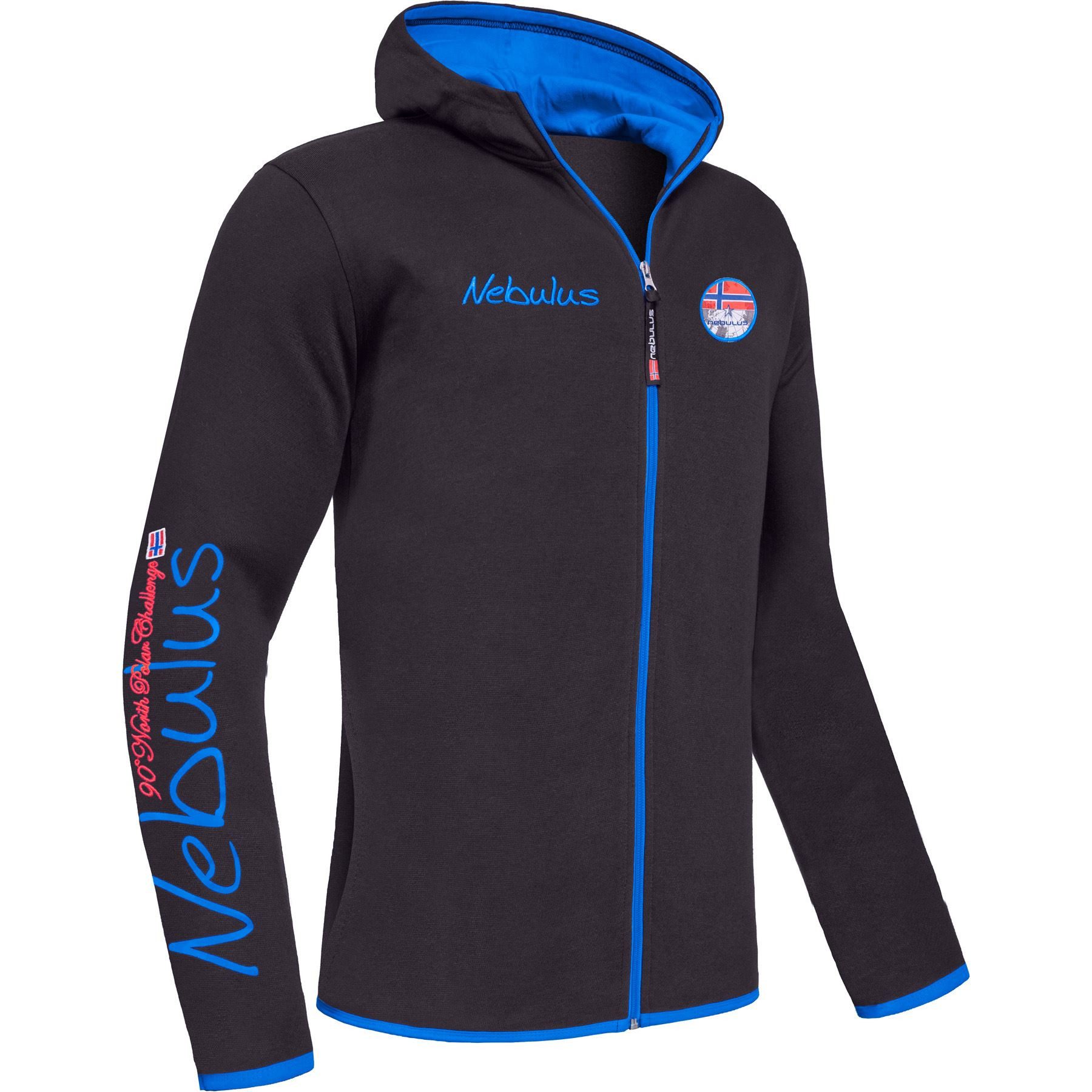 Nebulus Sweatjacke NORTIS, P6550 - Herren, schwarz-kobalt, L