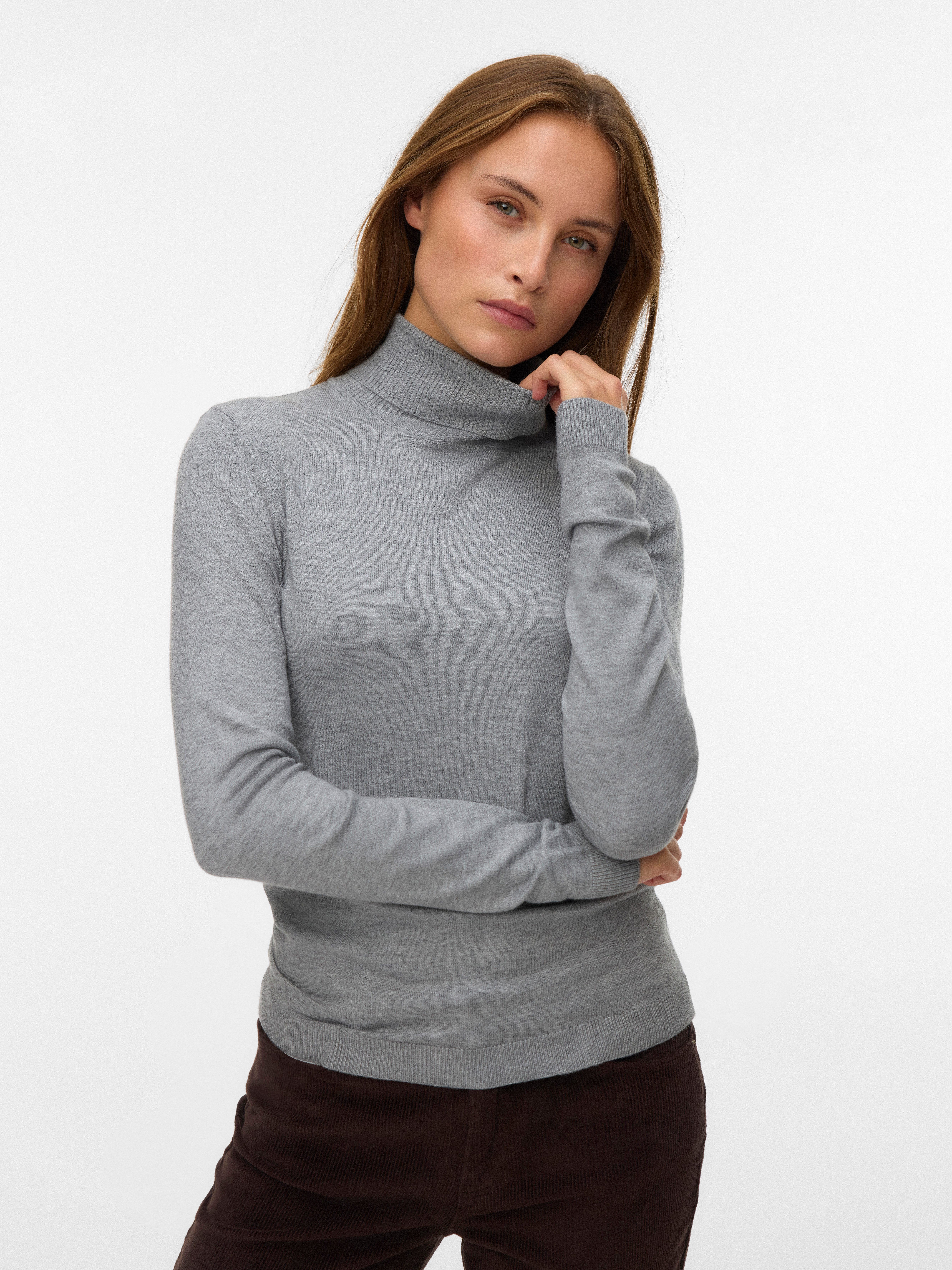 Vero Moda Rollkragenpullover VMHAPPINESS LS ROLLNK PULLOVE GA NOOS günstig online kaufen