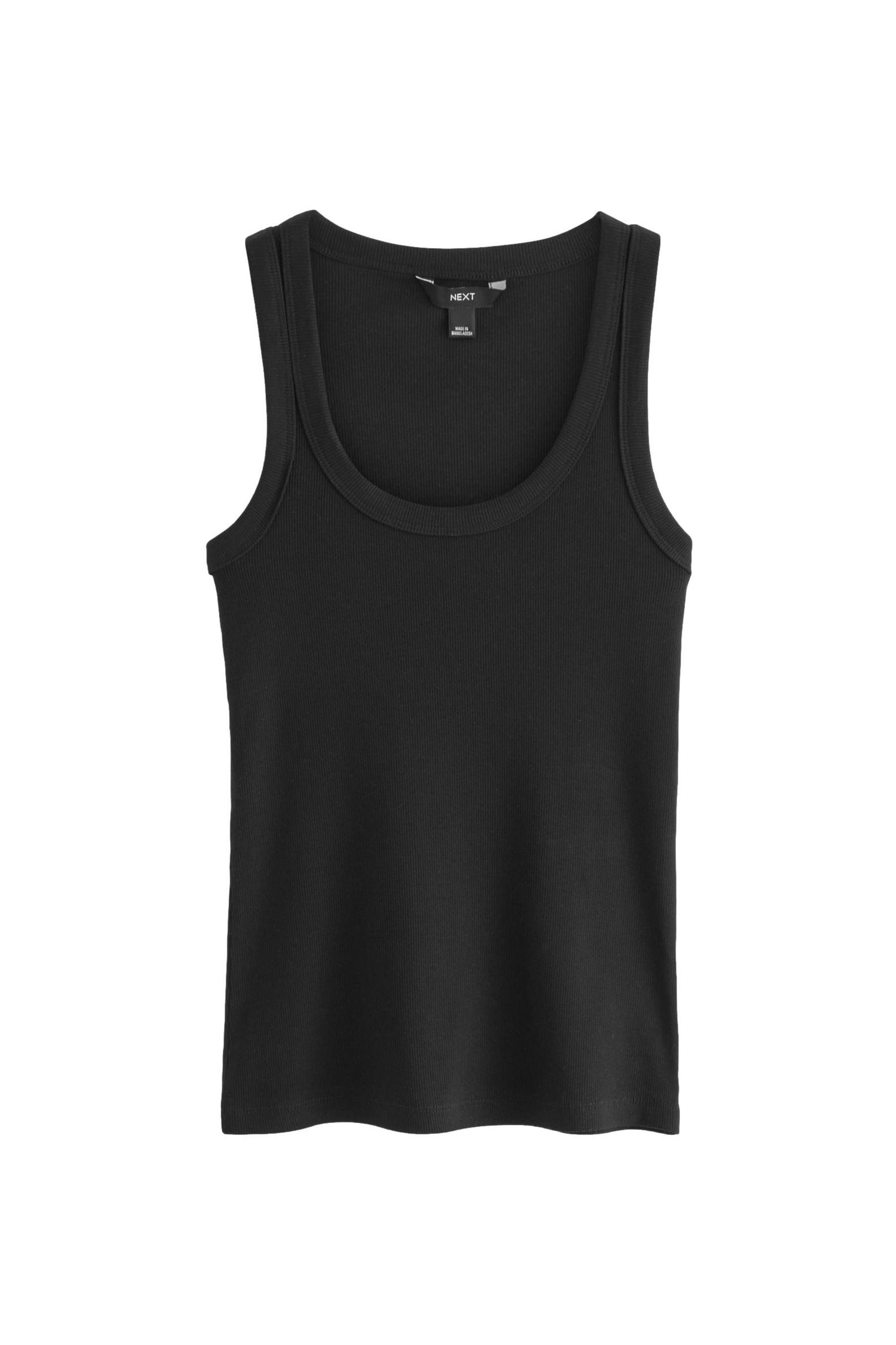 Next Shirttop Geripptes Premium Trägertop mit U-Ausschnitt (1-tlg)