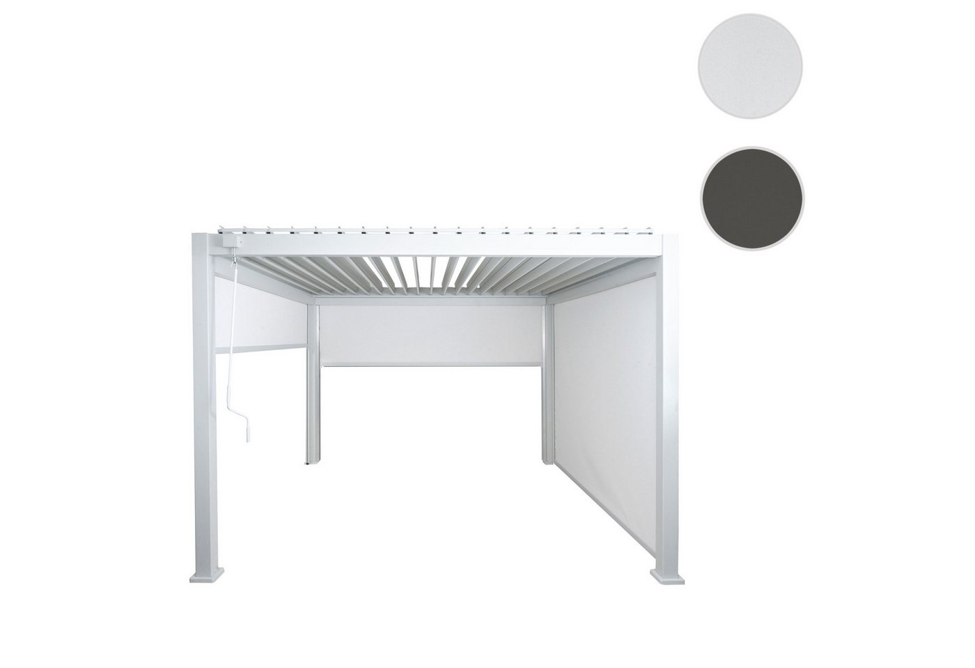 Thumbnail - MCW Pergola MCW-N94-3S, BxTxH: 308x308x230 cm, (1-tlg), Integrierter Regenablauf in den Pfosten, Regenfest